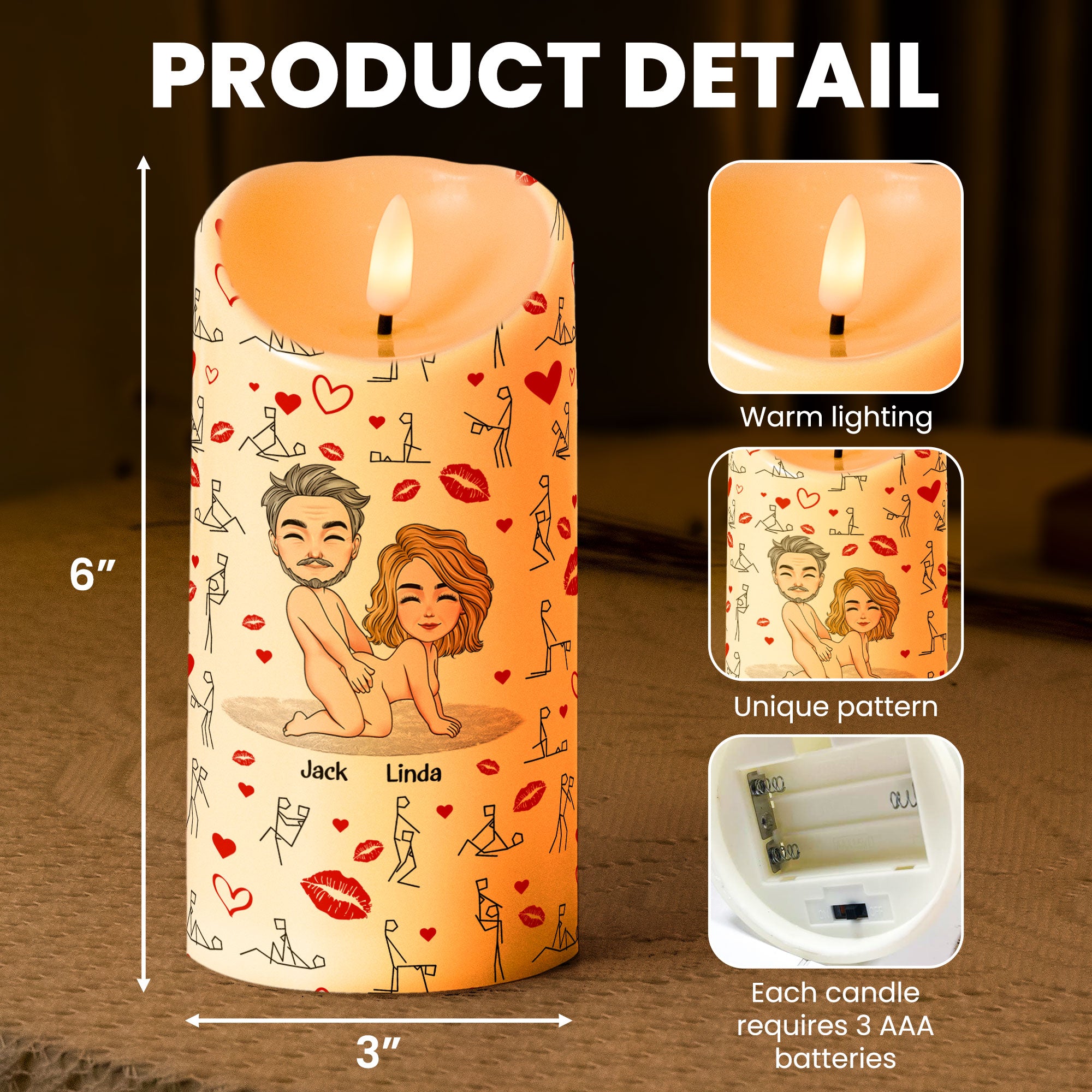 When This Candle Is Lit Give Me That D*ck New - Personalized LED Candle