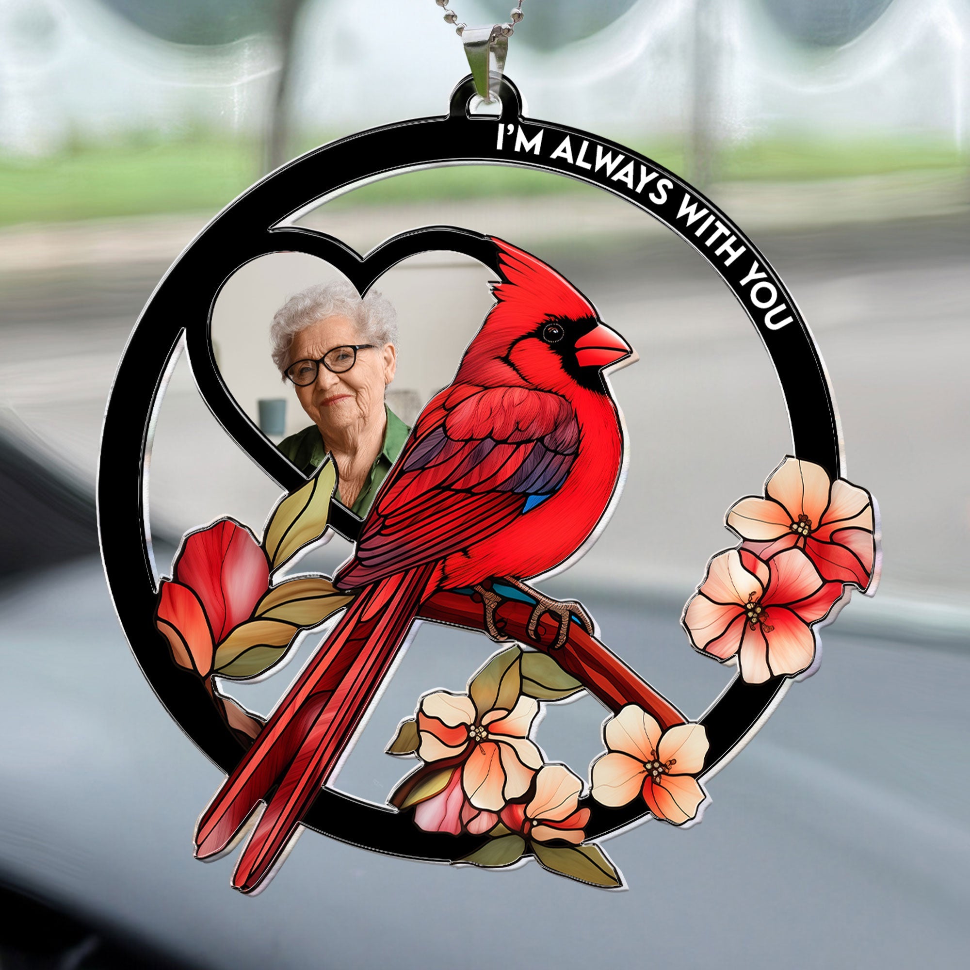 Have You In My Heart - Personalized Photo Rear View Mirror Accessory