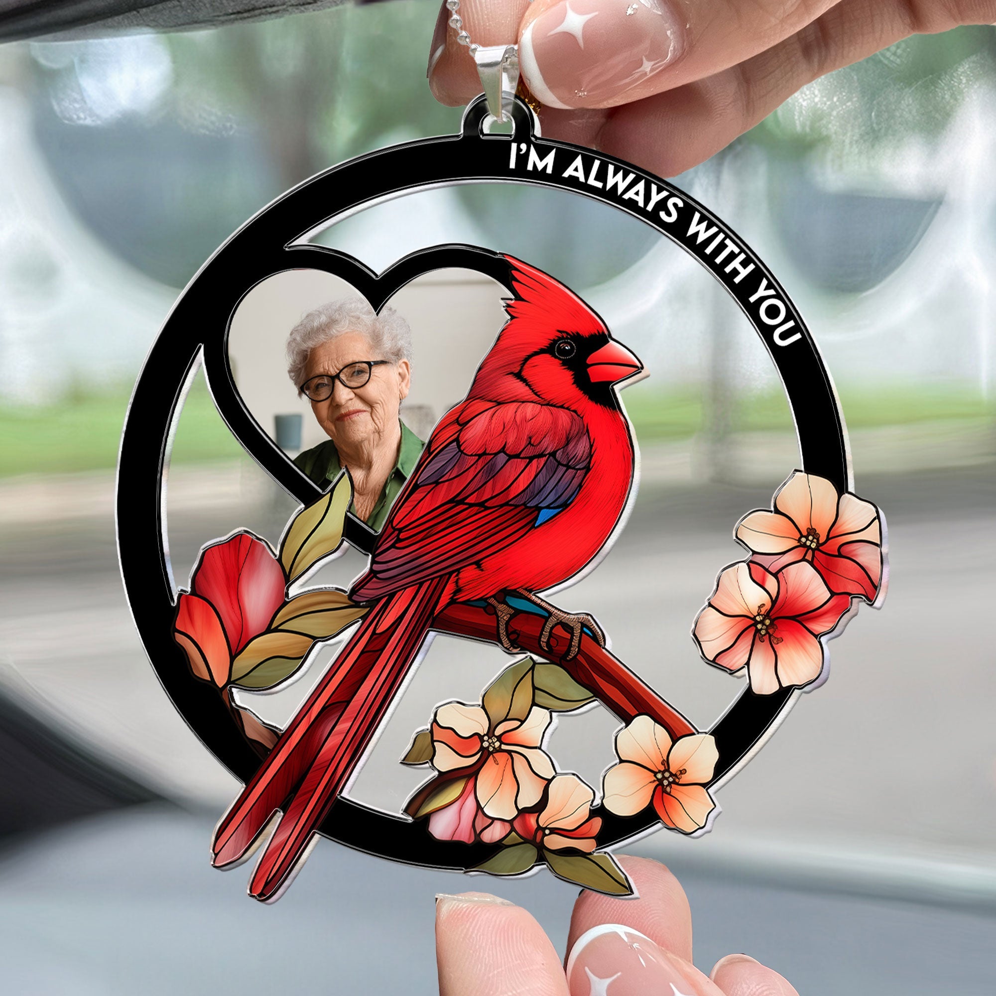 Have You In My Heart - Personalized Photo Rear View Mirror Accessory