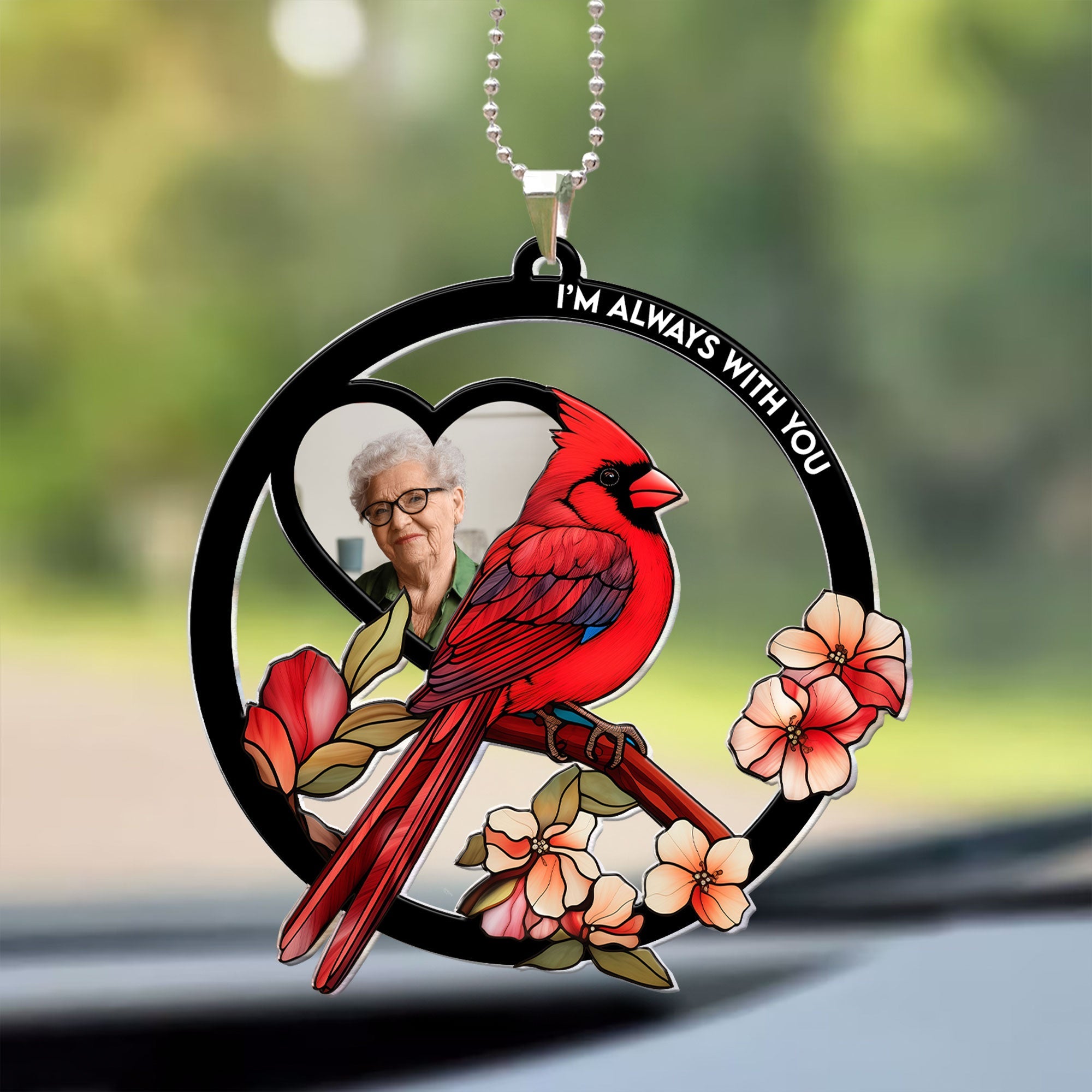 Have You In My Heart - Personalized Photo Rear View Mirror Accessory