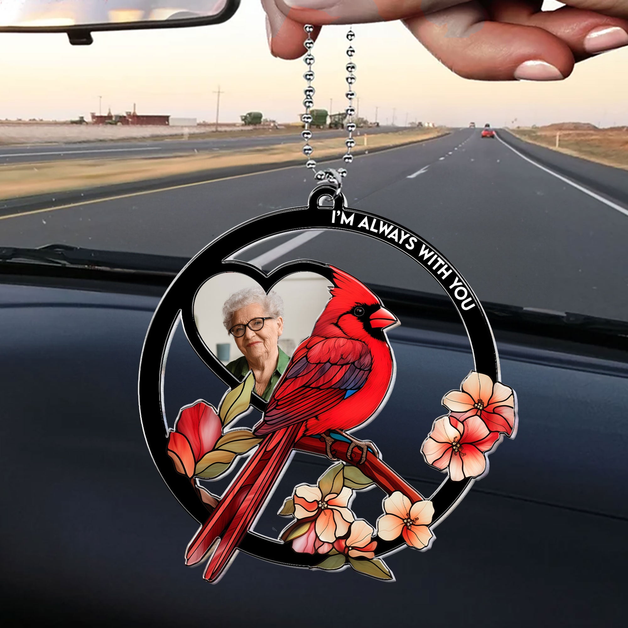 Have You In My Heart - Personalized Photo Rear View Mirror Accessory