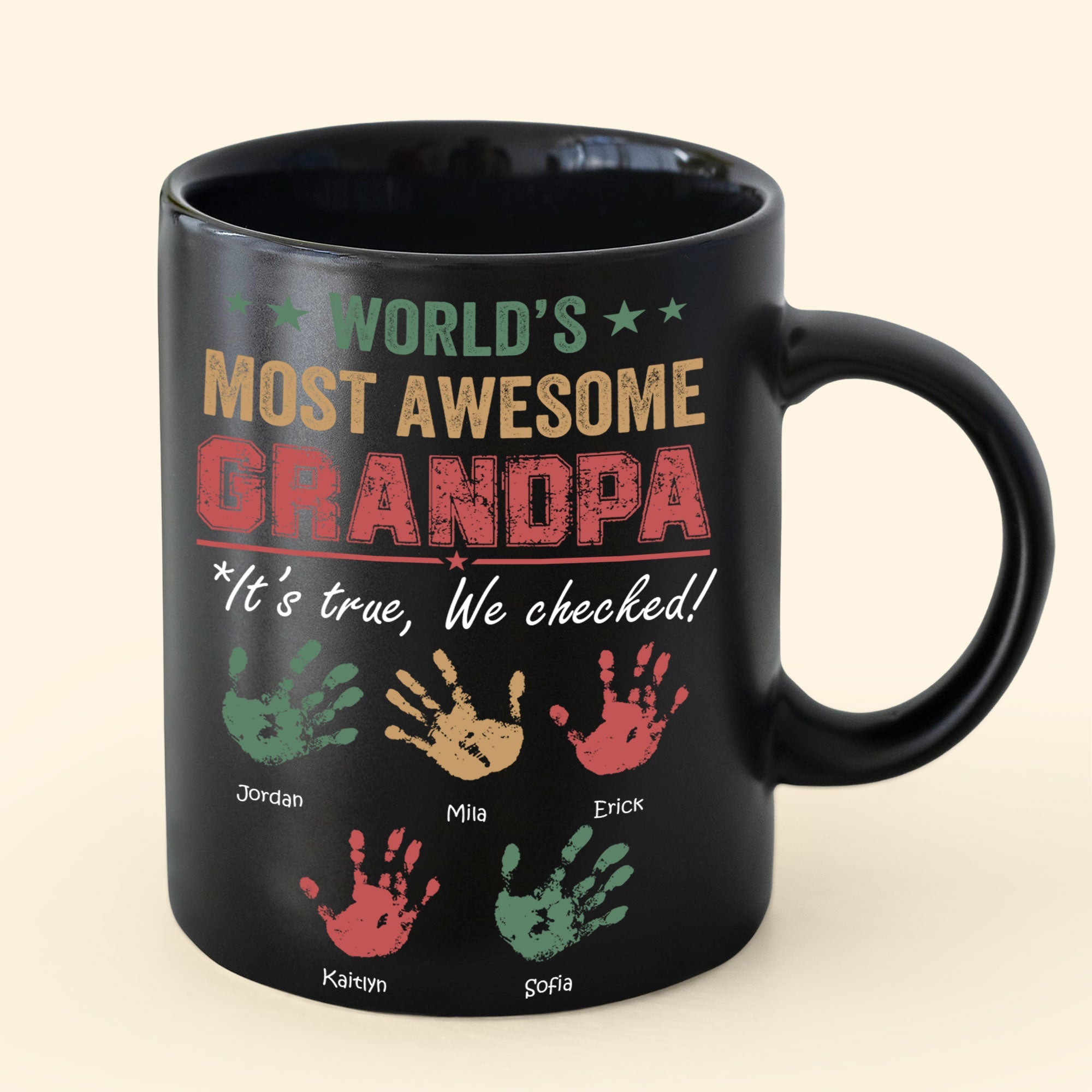 World's Most Awesome Grandpa - Personalized Mug - Ver 2