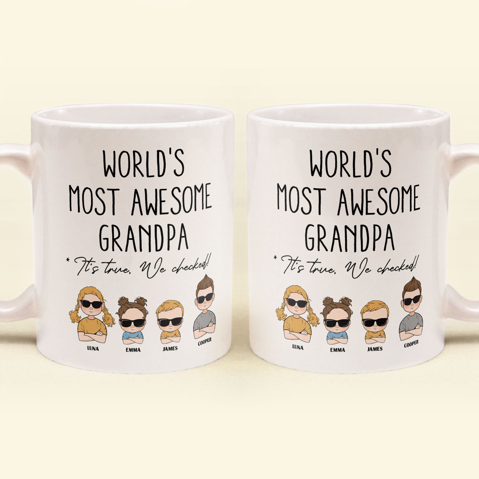 World's Most Awesome Grandpa - Personalized Mug