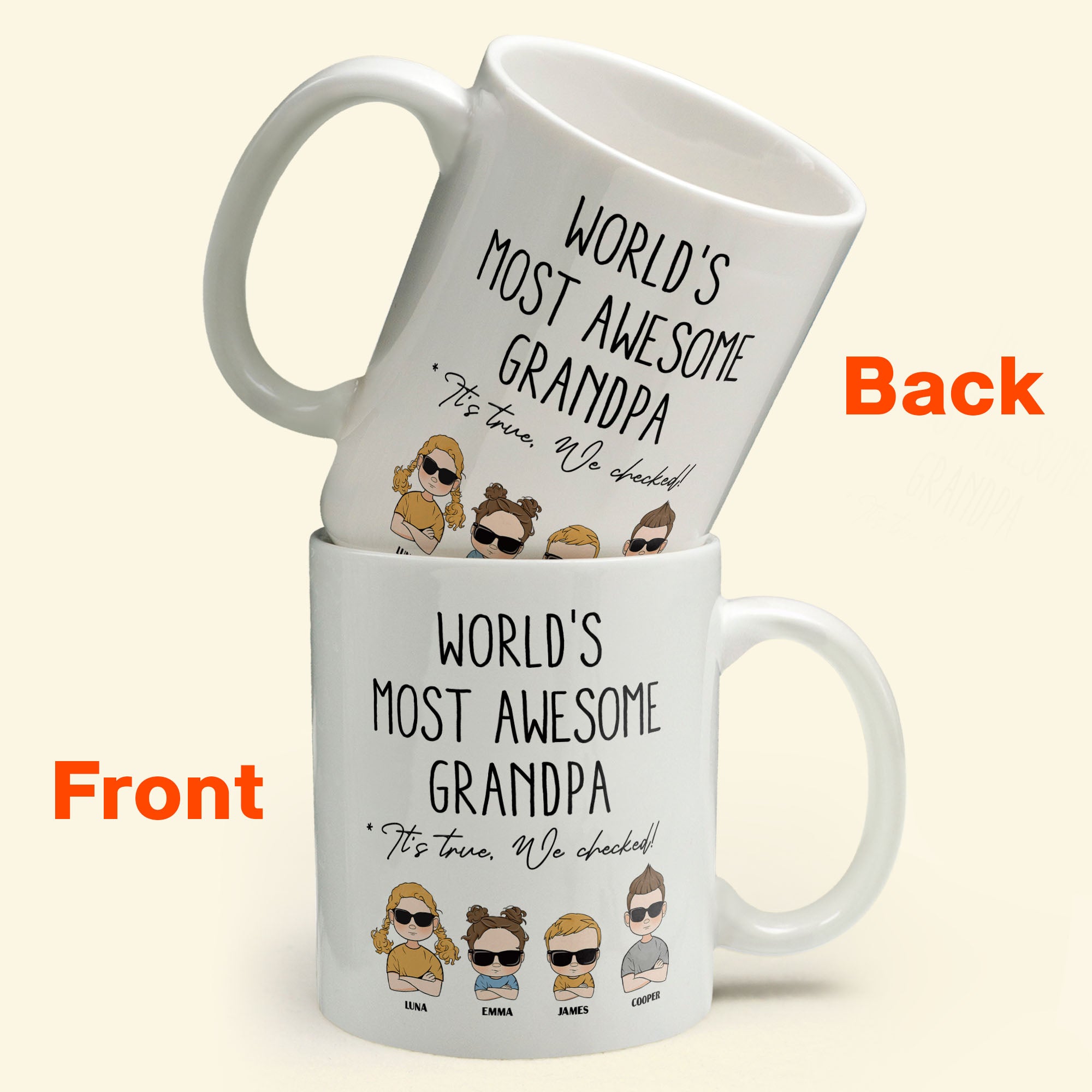 World's Most Awesome Grandpa - Personalized Mug