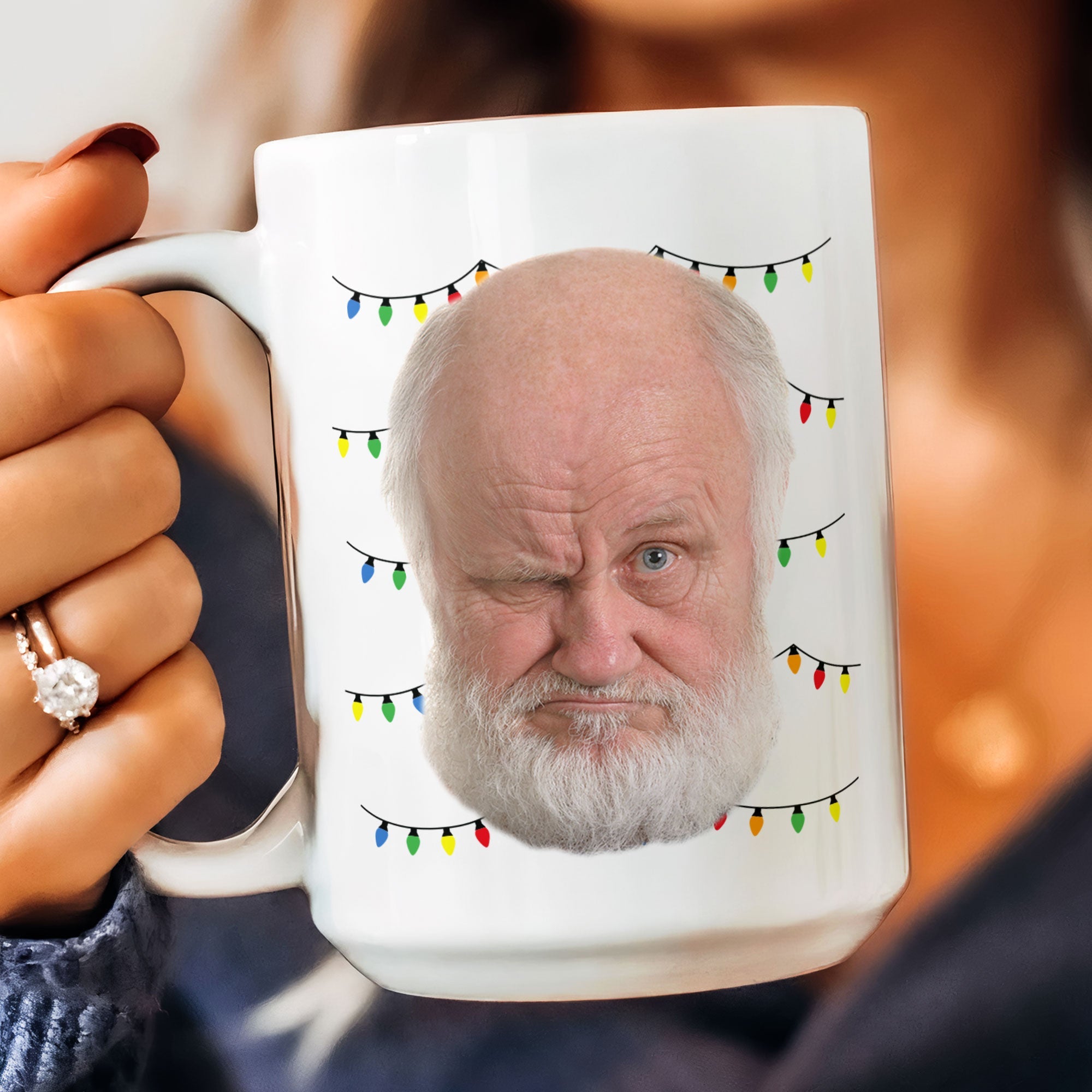 World's Best Dad Funny Custom Face - Personalized Photo Mug