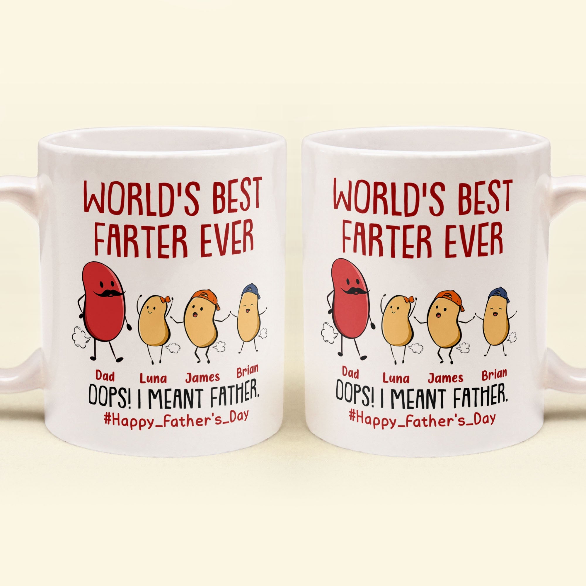 World's Best Farter Ever I Mean Father Funny - Personalized Mug