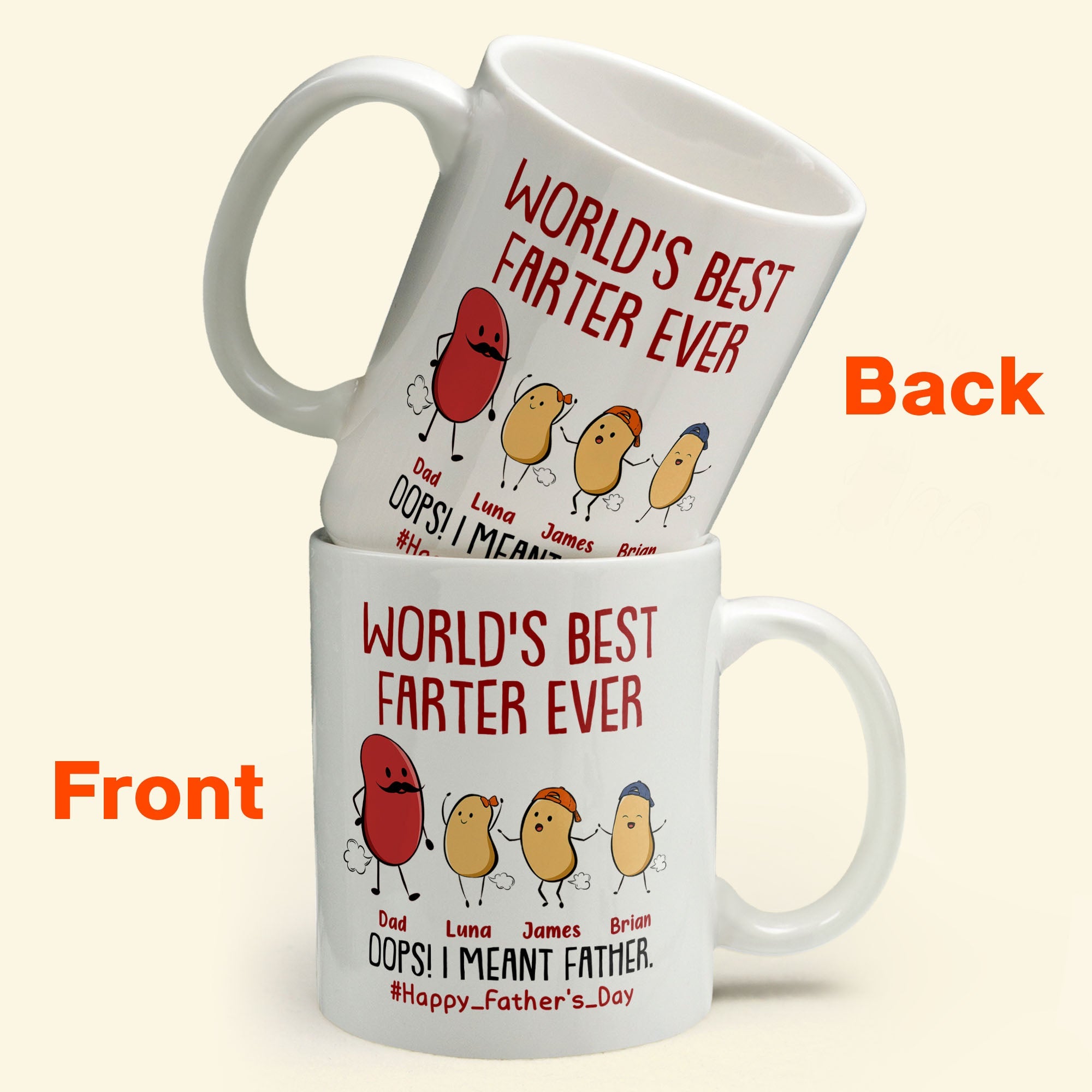 World's Best Farter Ever I Mean Father Funny - Personalized Mug