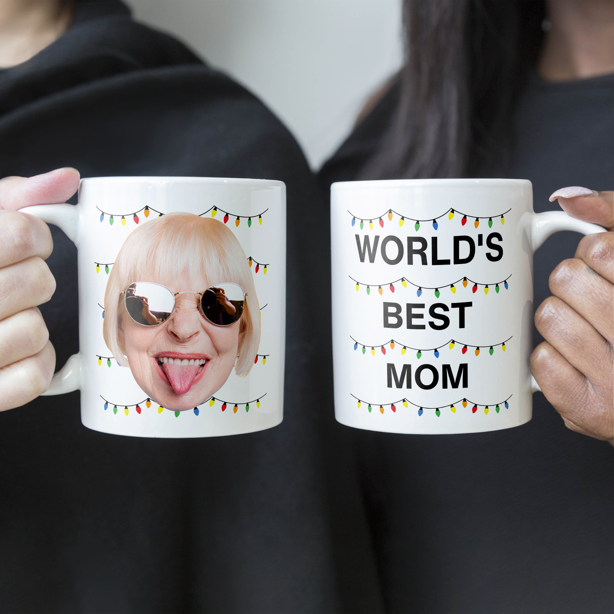 World's Best Mom Funny Custom Face - Personalized Photo Mug