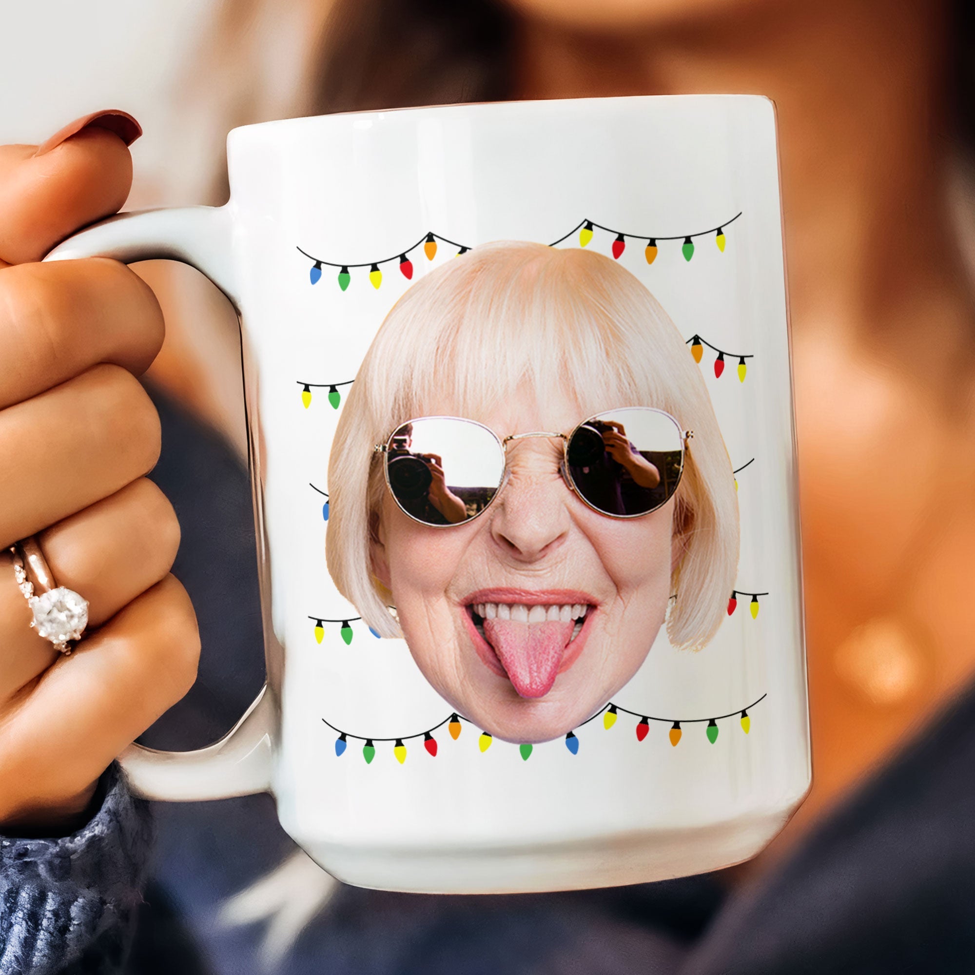 World's Best Mom Funny Custom Face - Personalized Photo Mug