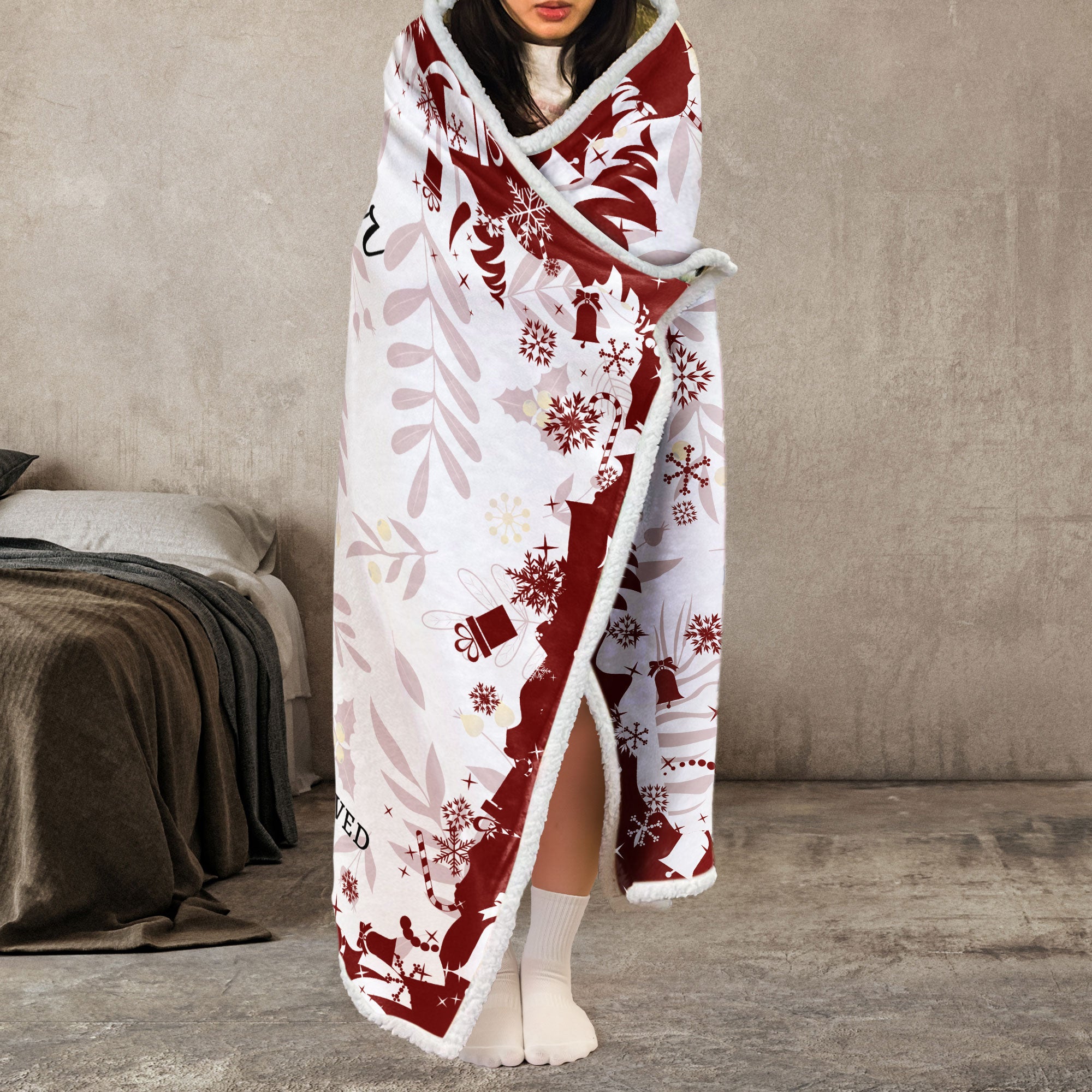 Wrap Yourself In Love With This Blanket - Personalized Wearable Blanket Hoodie