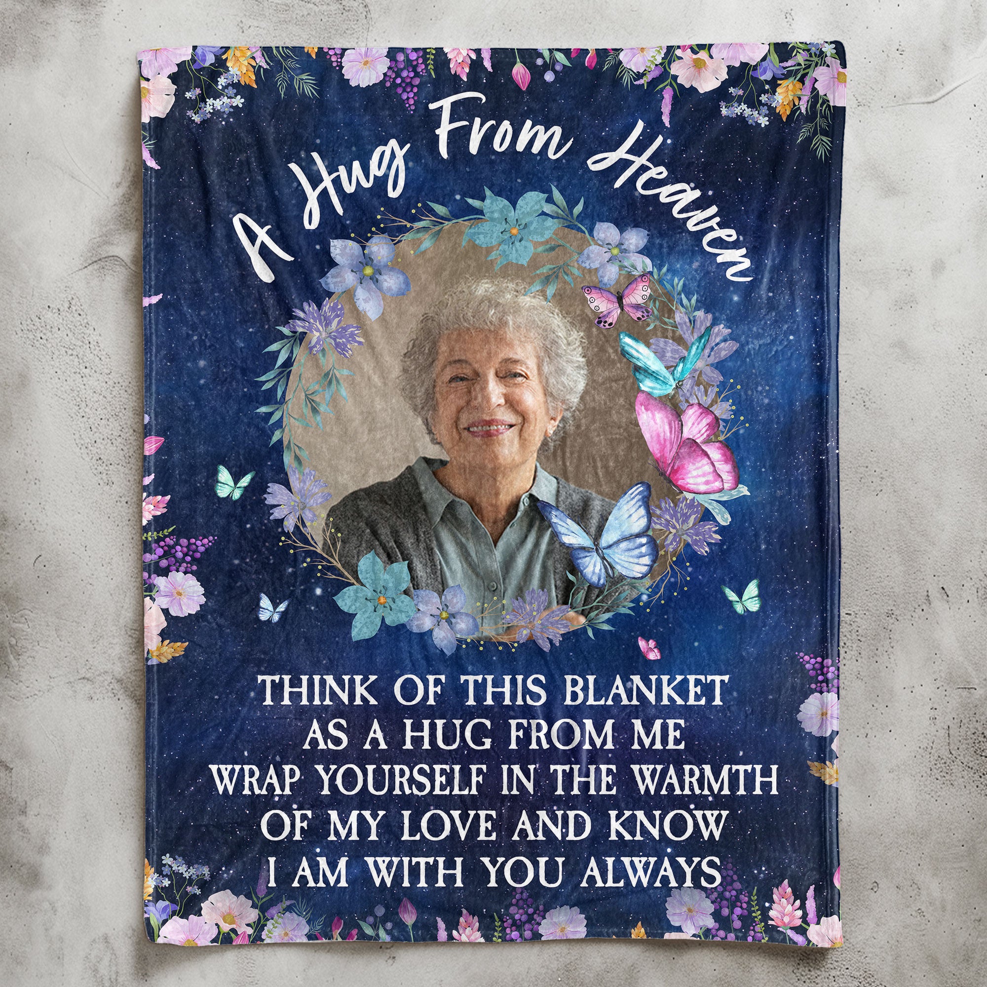 Wrap Yourself In The Warmth Of My Love - Personalized Photo Blanket