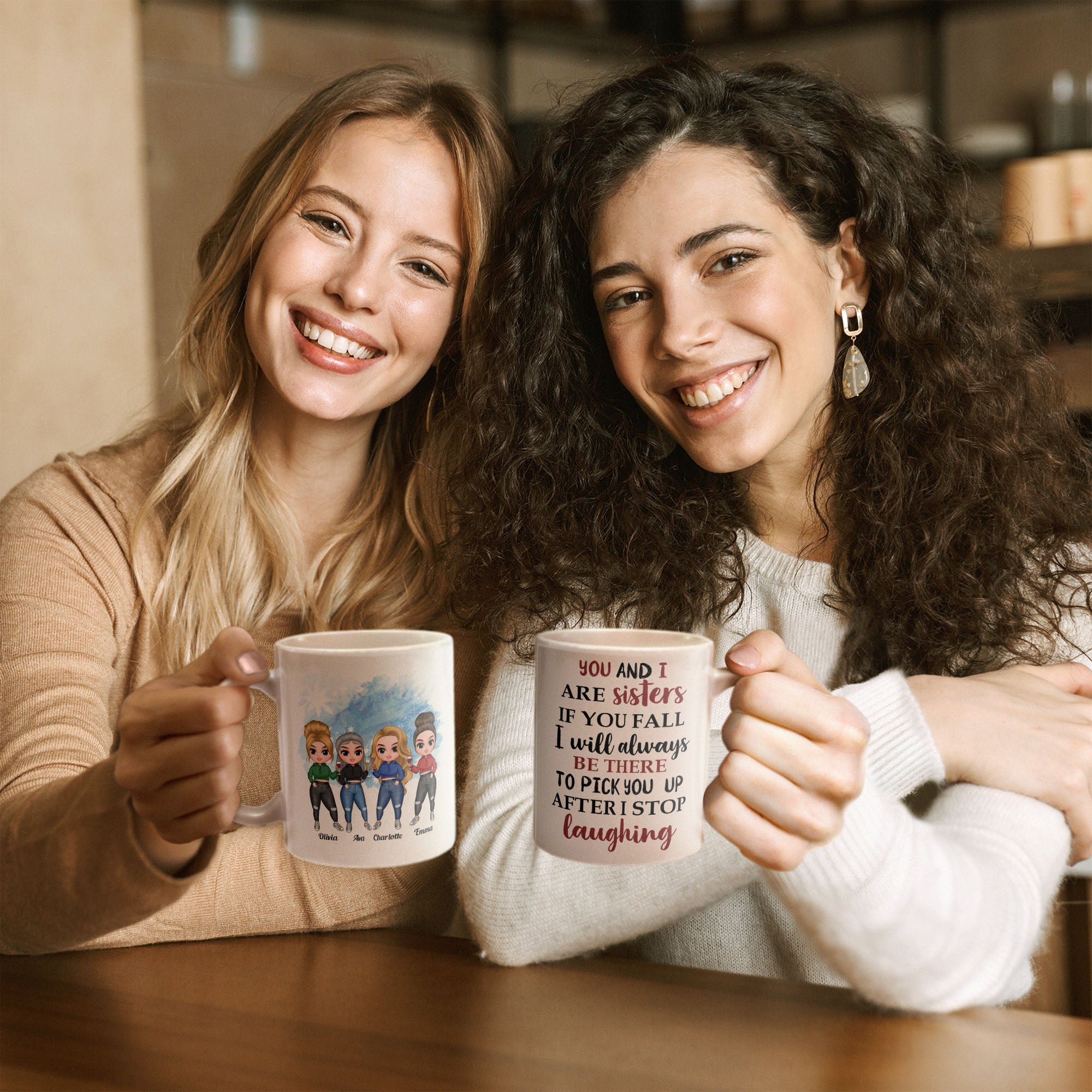 You And I Are Sisters - Personalized Mug - Birthday, Christmas Gift For Sisters