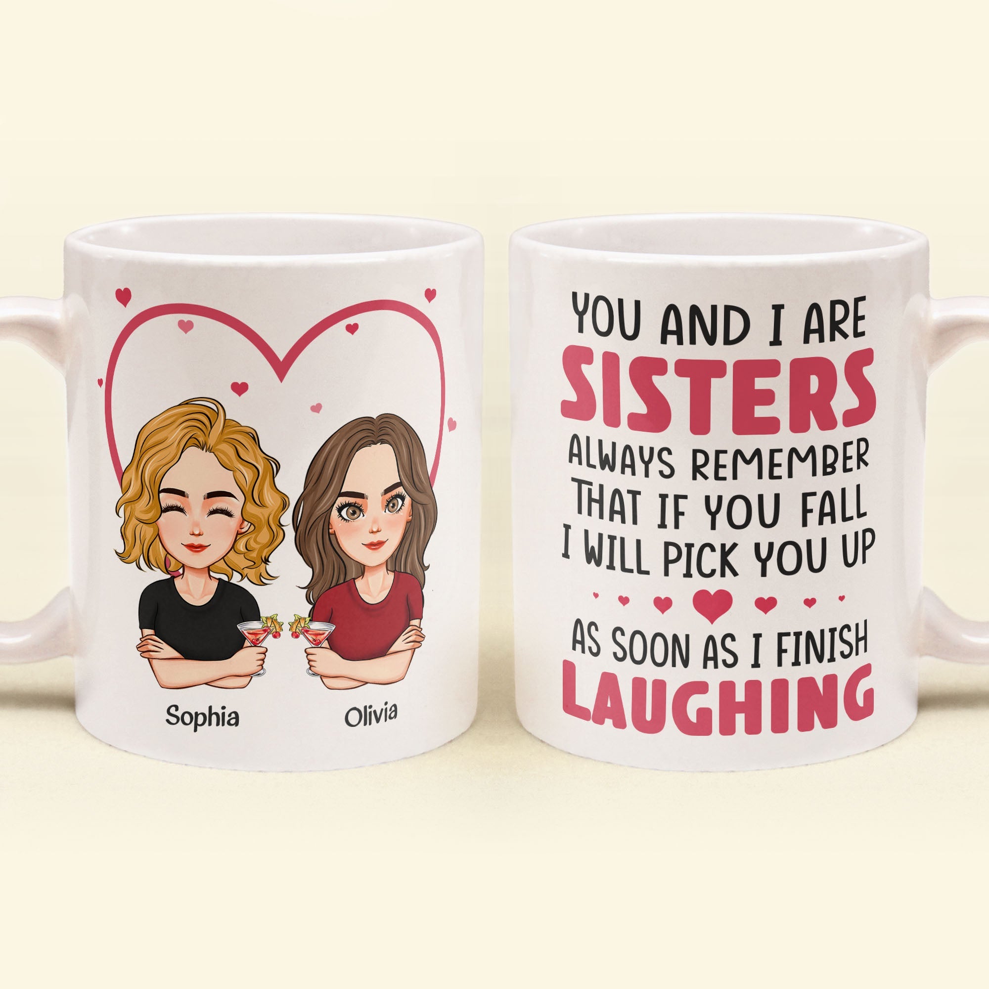 You And I Are Sisters - Personalized Mug