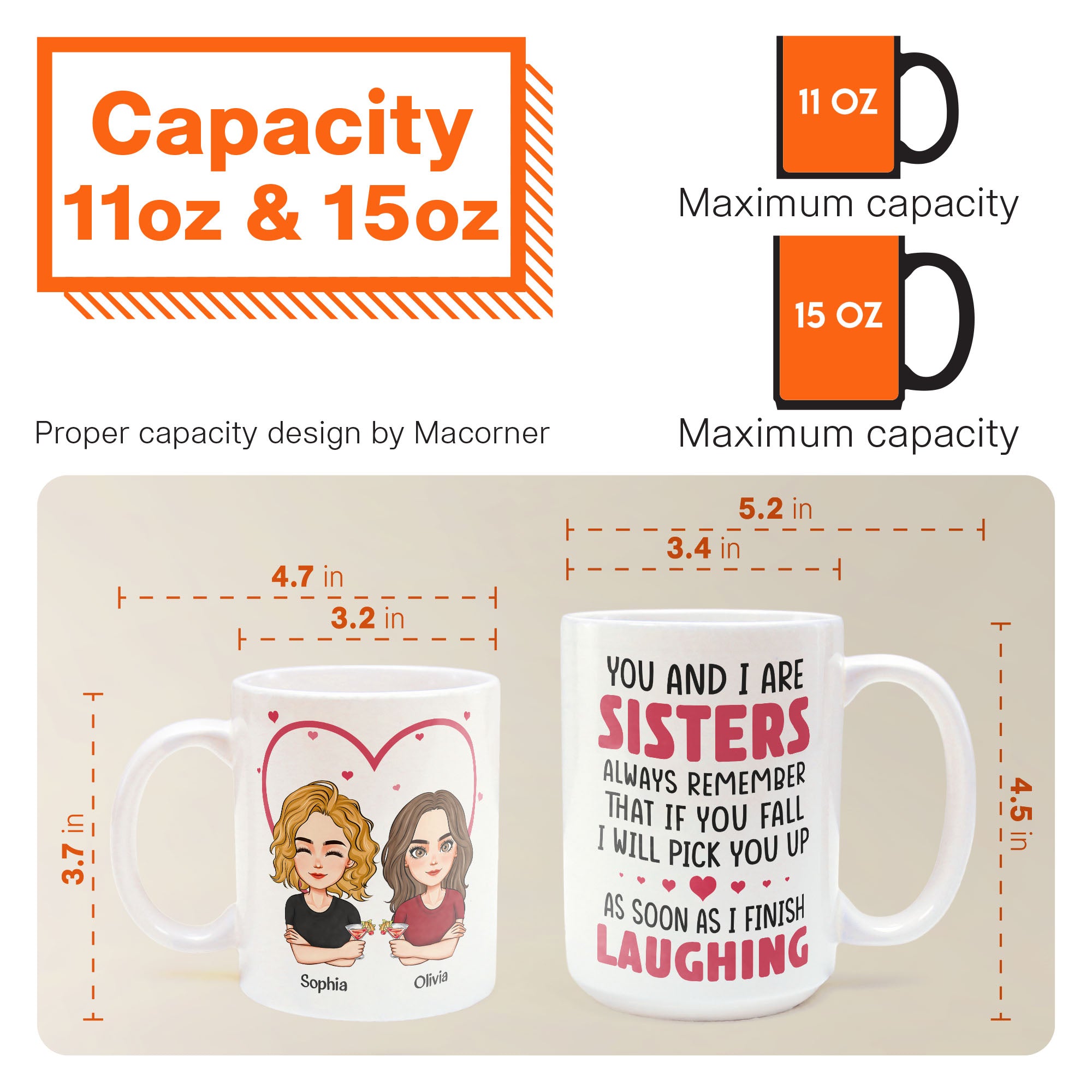 You And I Are Sisters - Personalized Mug