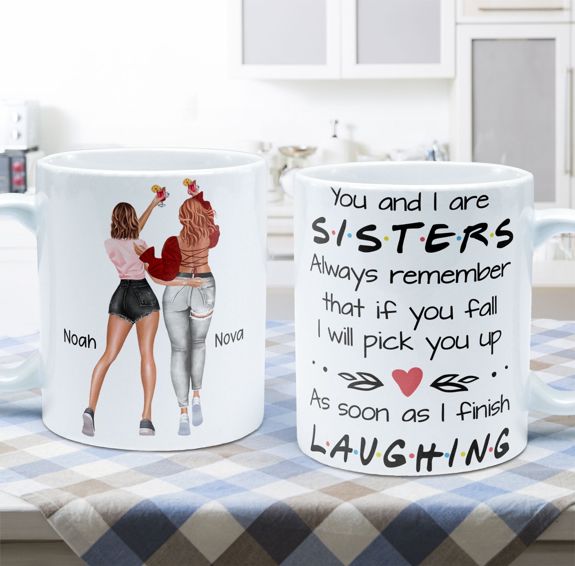 You And I Are Sisters - Personalized Mug