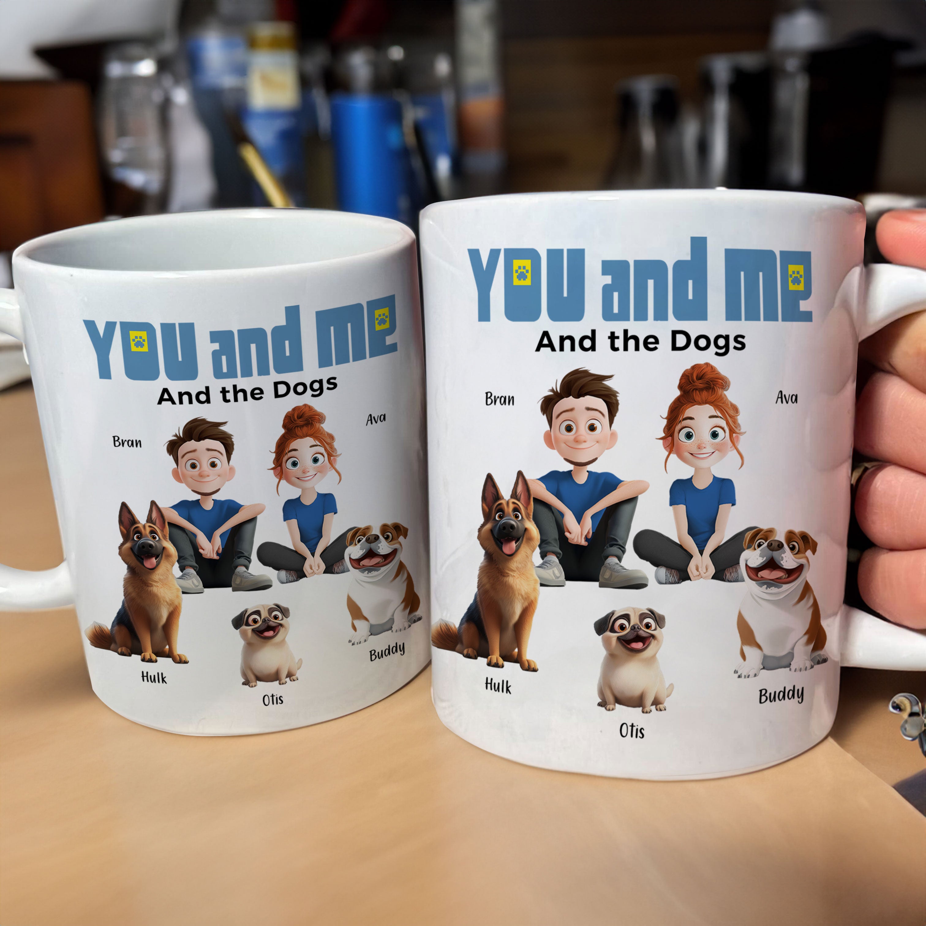 You And Me For Dog Parents - Personalized Mug