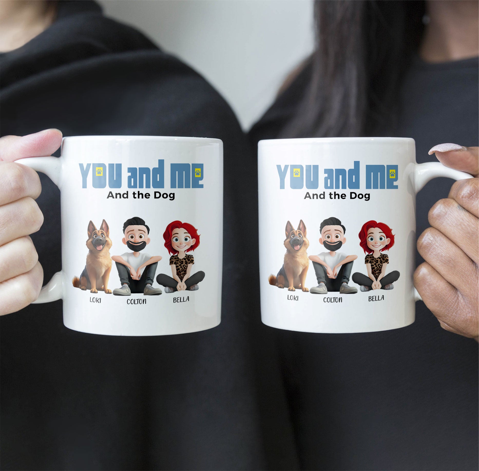 You And Me For Dog Parents - Personalized Mug