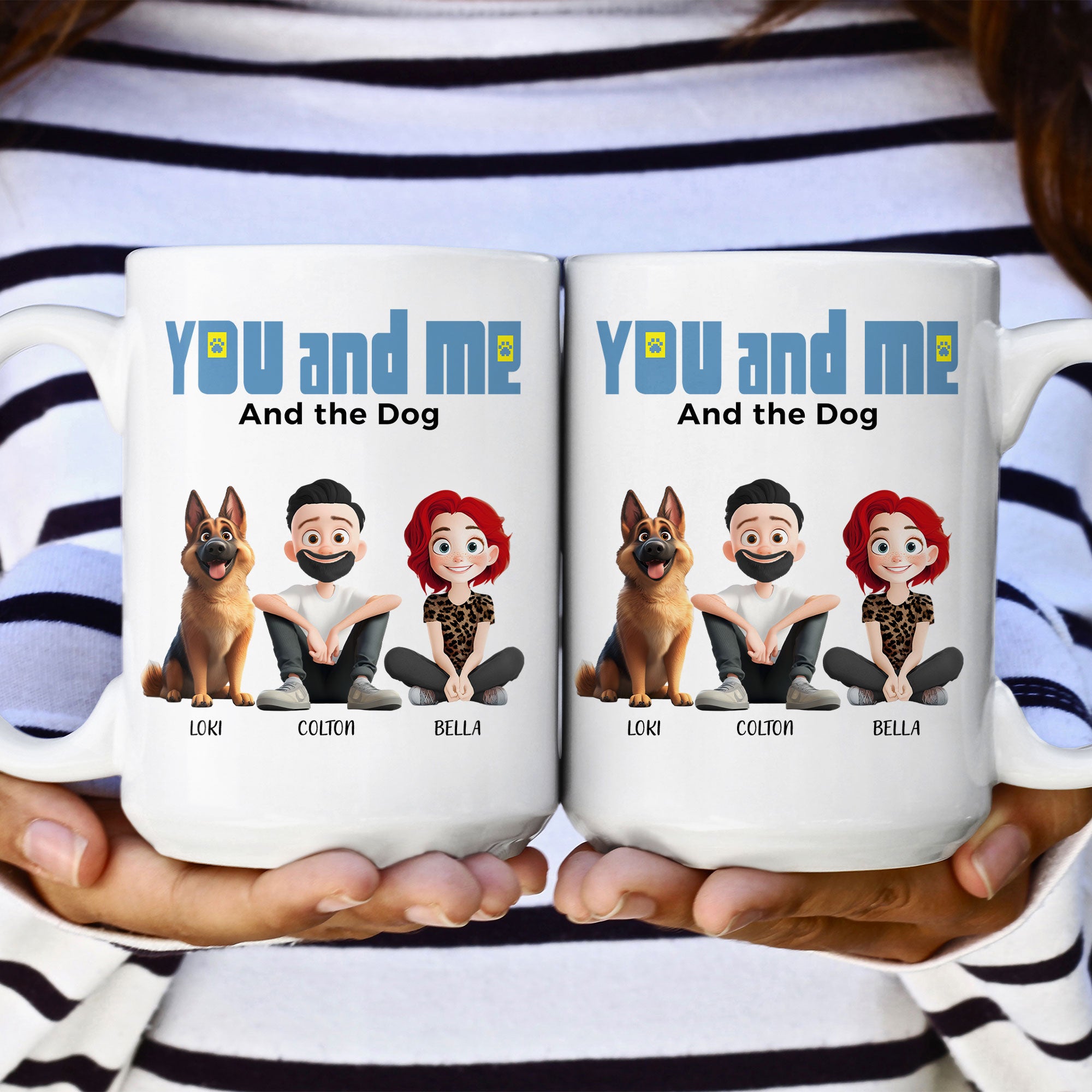 You And Me For Dog Parents - Personalized Mug