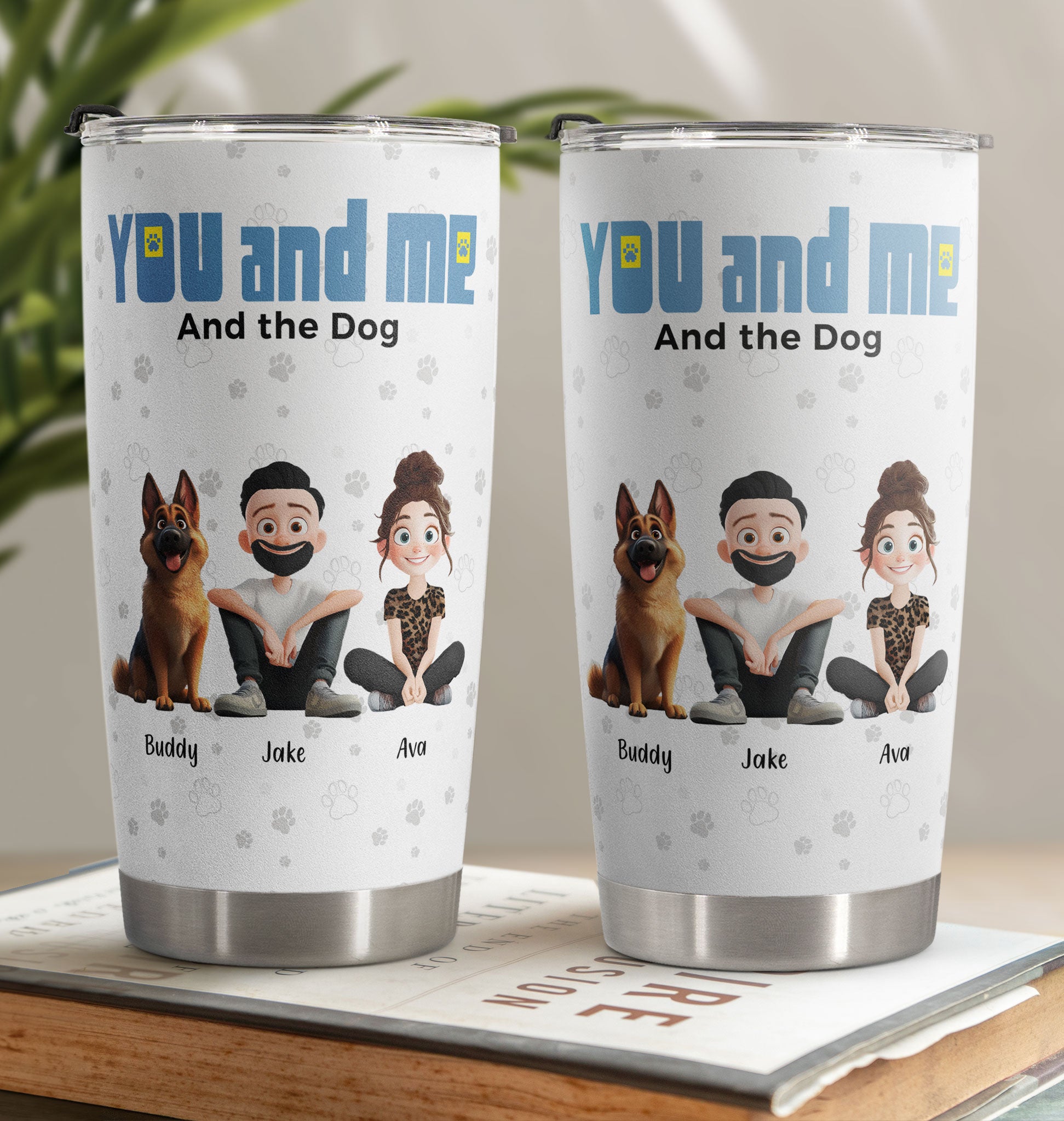 You And Me For Pet Parents - Personalized Tumbler Cup