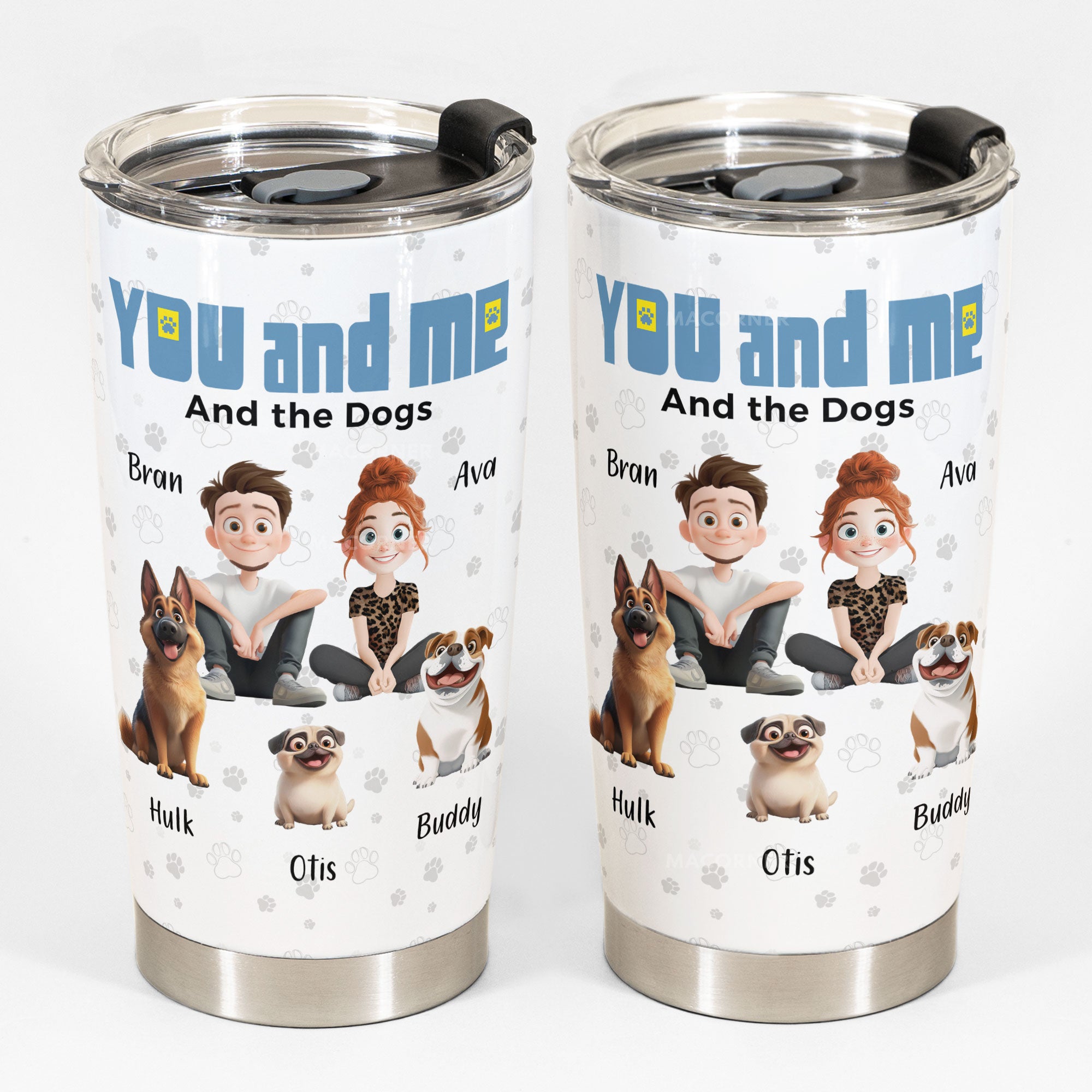 You And Me For Pet Parents - Personalized Tumbler Cup