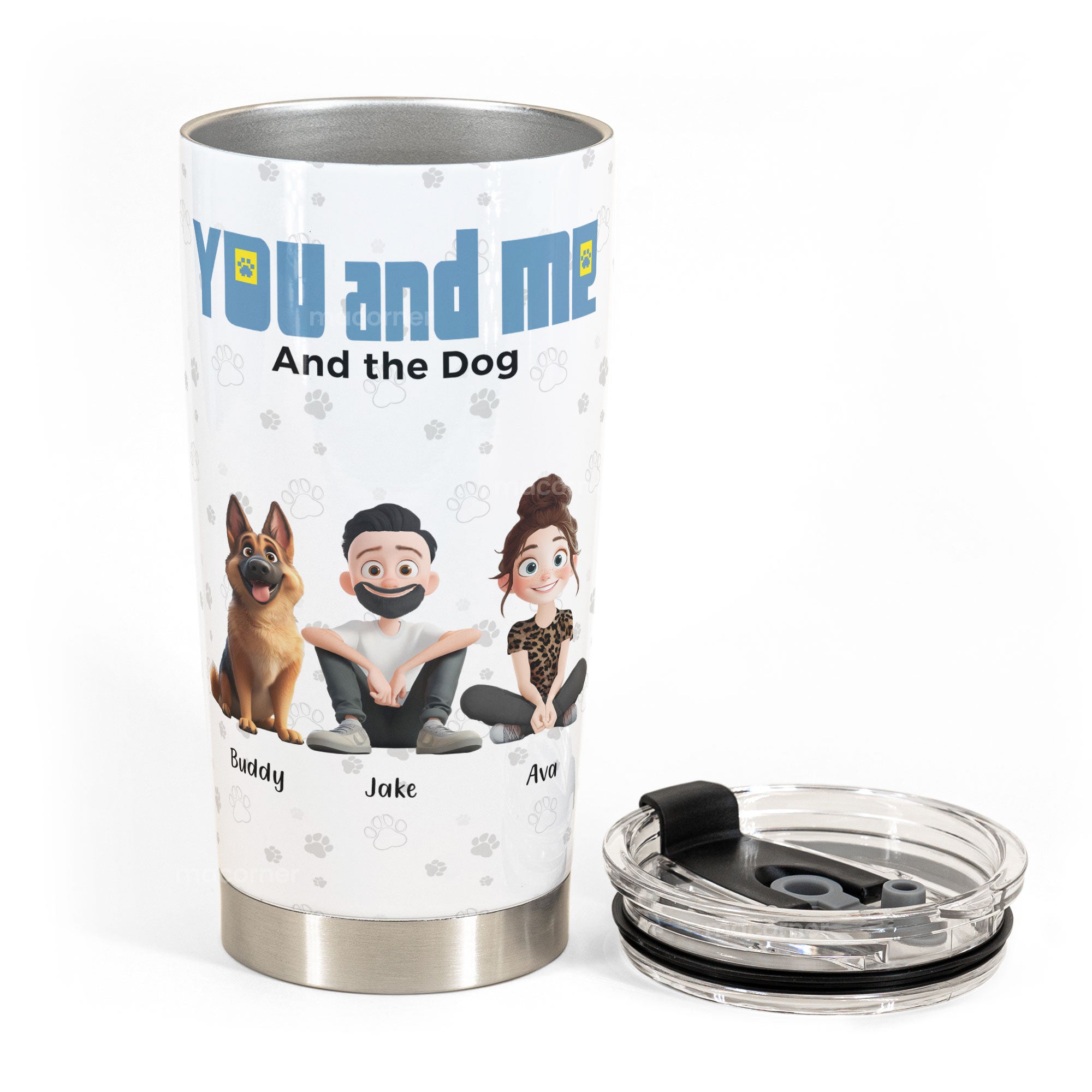 You And Me For Pet Parents - Personalized Tumbler Cup