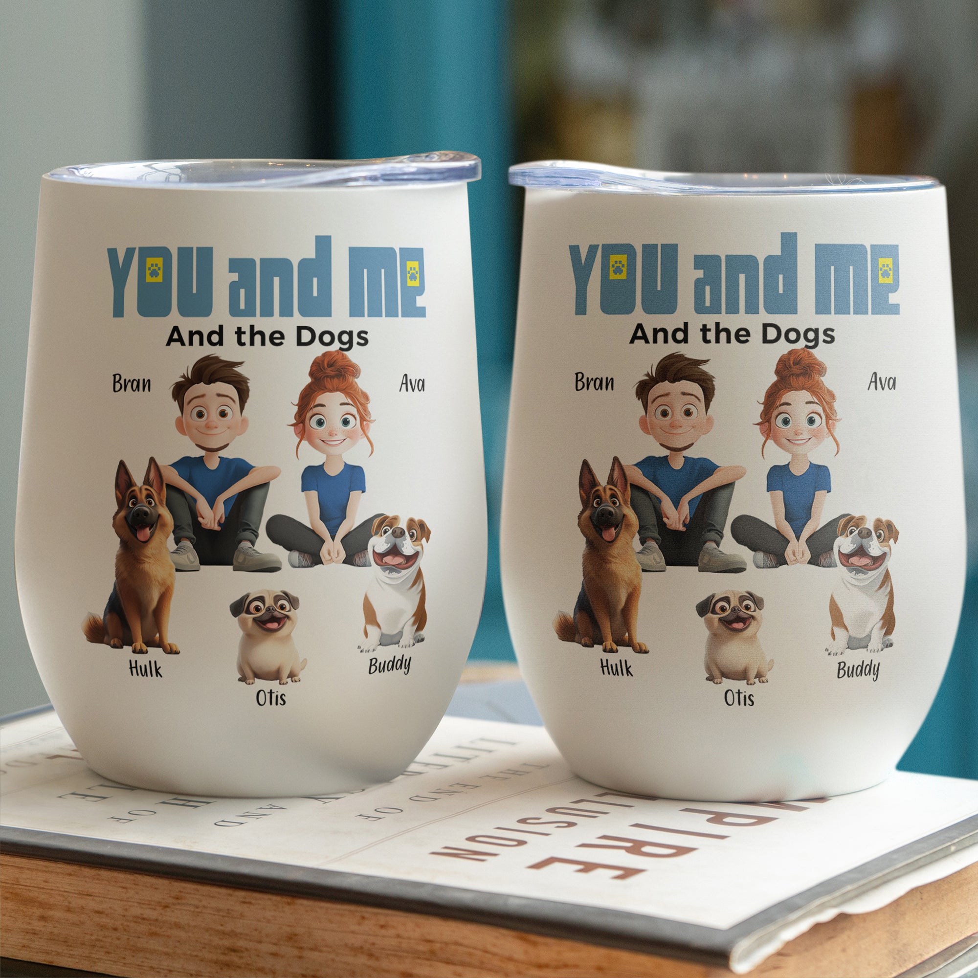 You And Me For Pet Parents - Personalized Wine Tumbler