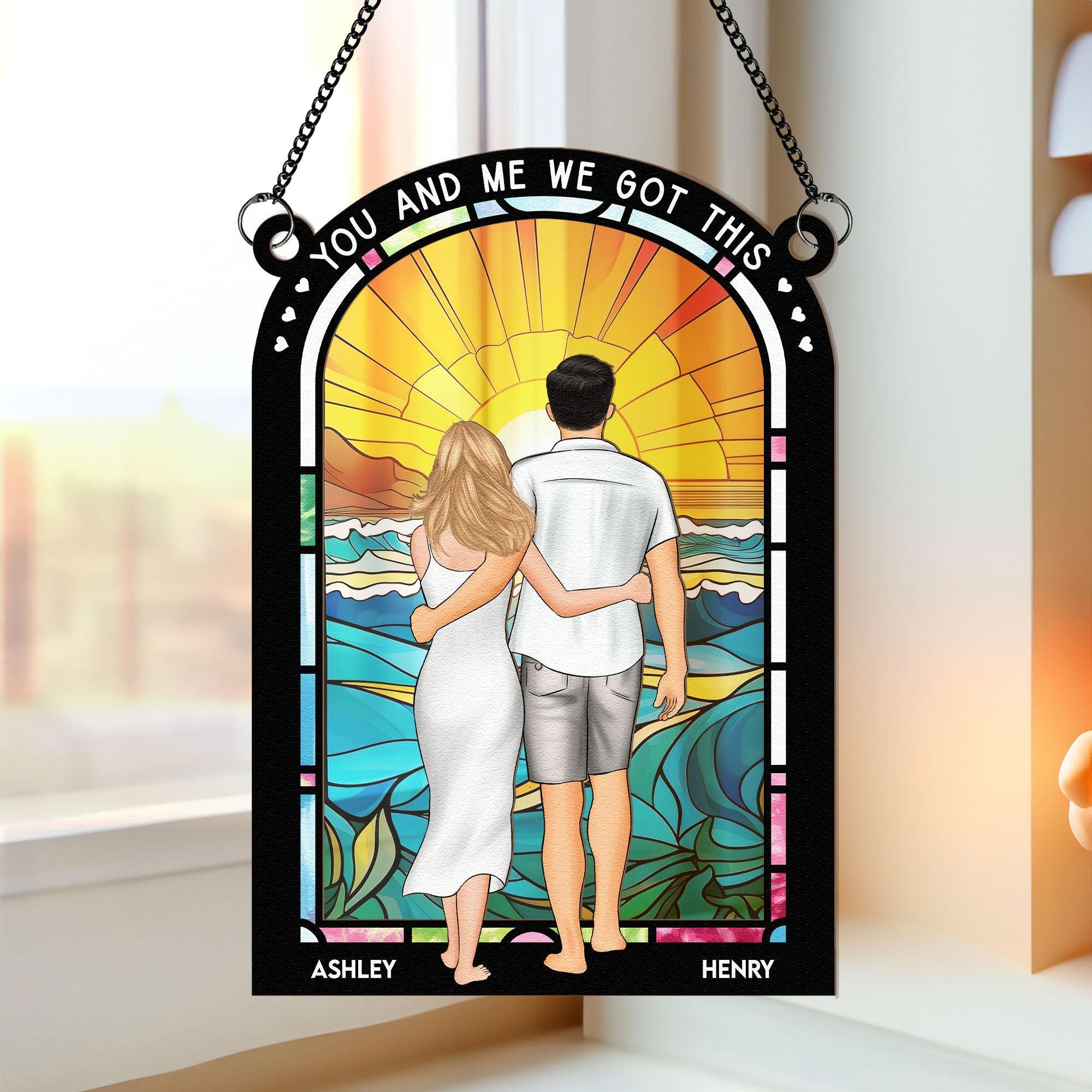 You And Me We Got This - Personalized Window Hanging Suncatcher Ornament