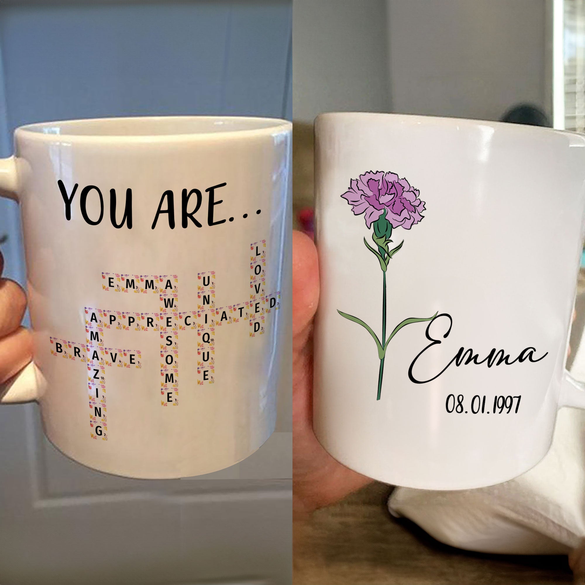 You Are Appreciated Scrabble Affirmation - Personalized Mug