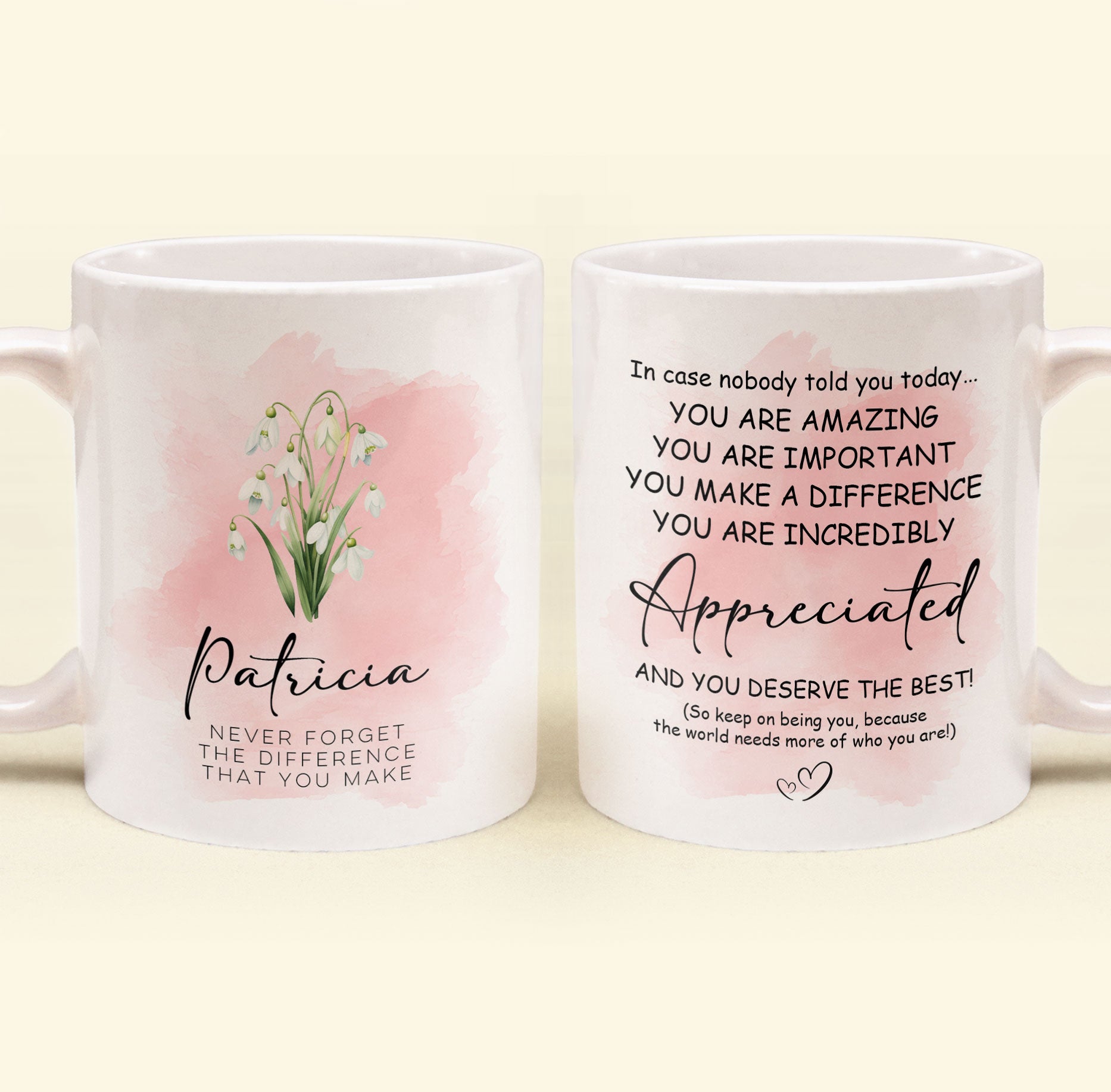 You Are Incredibly Appreciated - Personalized Mug