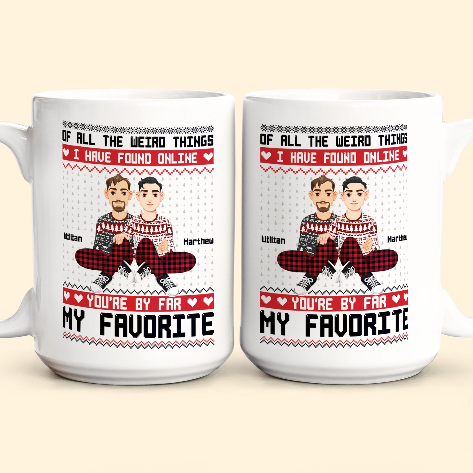 You Are My Favorite By Far Christmas Gift For Couples - Personalized Mug