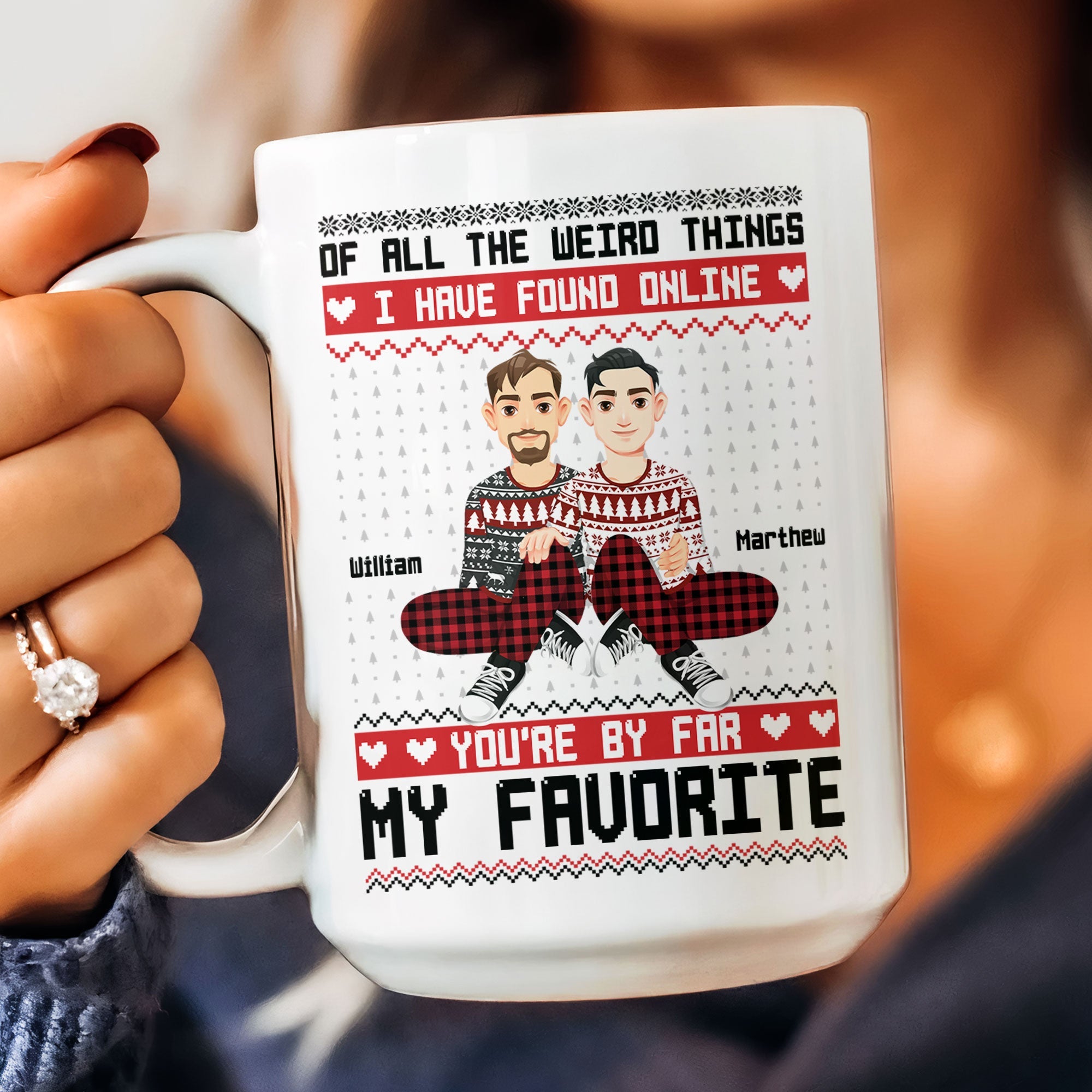 You Are My Favorite By Far Christmas Gift For Couples - Personalized Mug