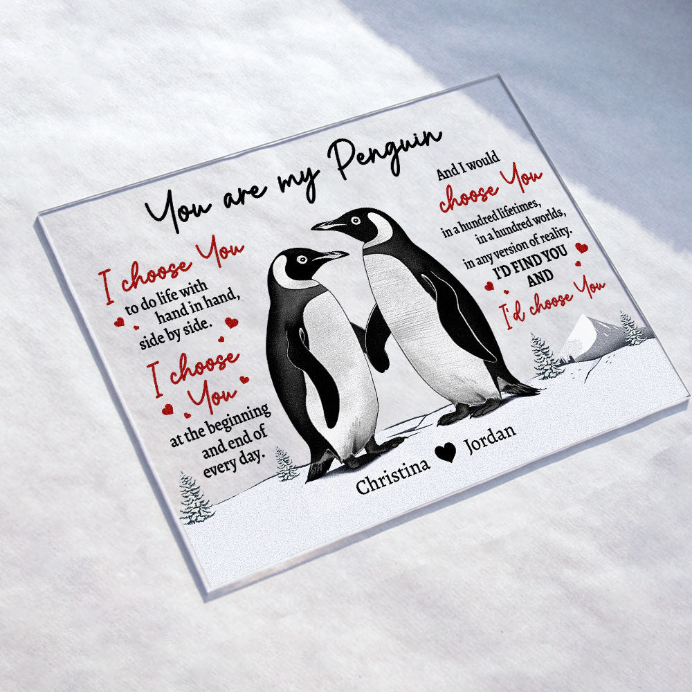 You Are My Penguin - Personalized Acrylic Plaque