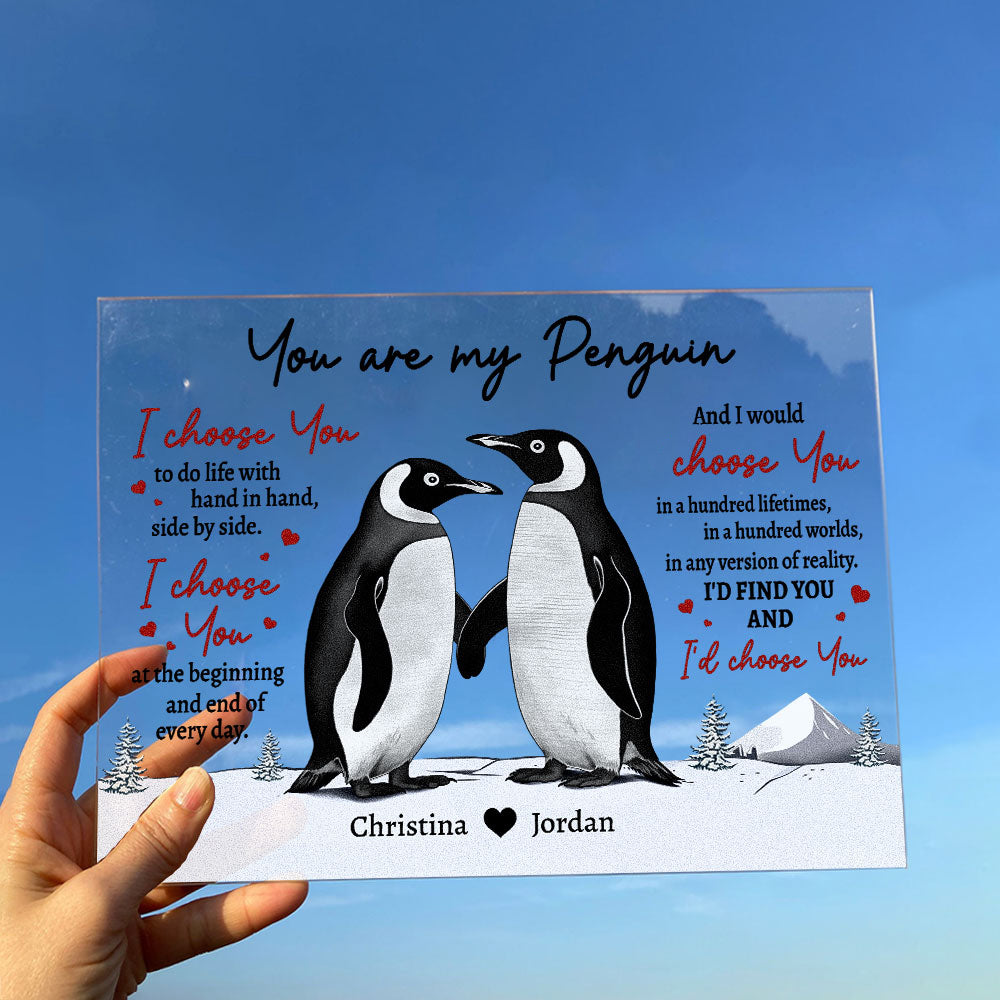 You Are My Penguin - Personalized Acrylic Plaque