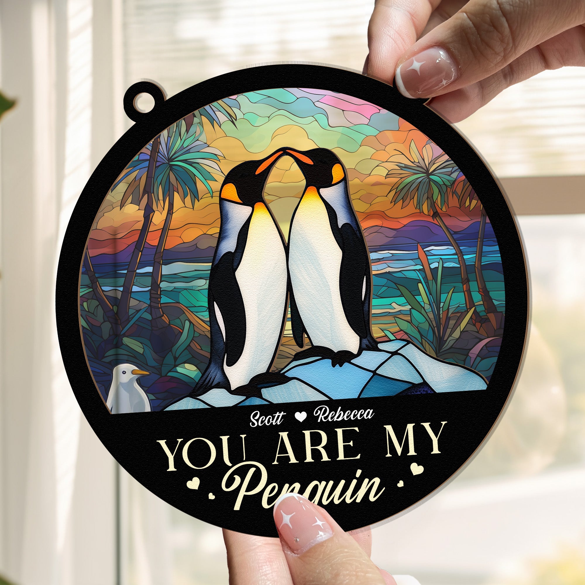 You Are My Penguin - Personalized Window Hanging Suncatcher Ornament