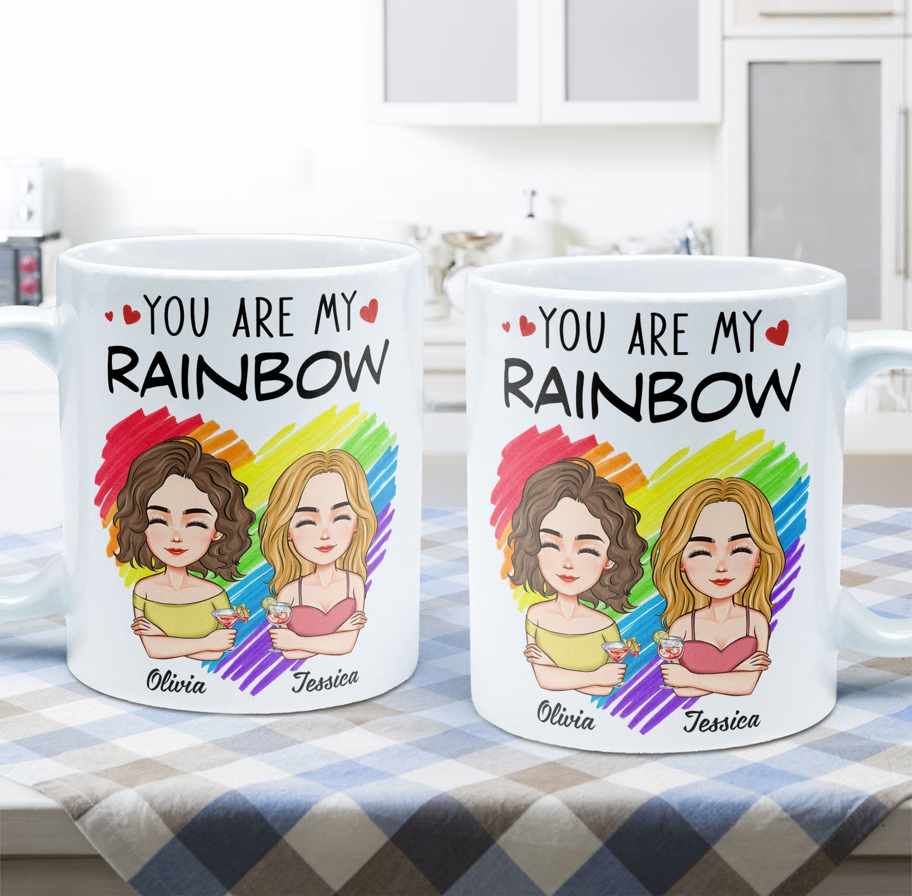 You Are My Rainbow - Personalized Mug