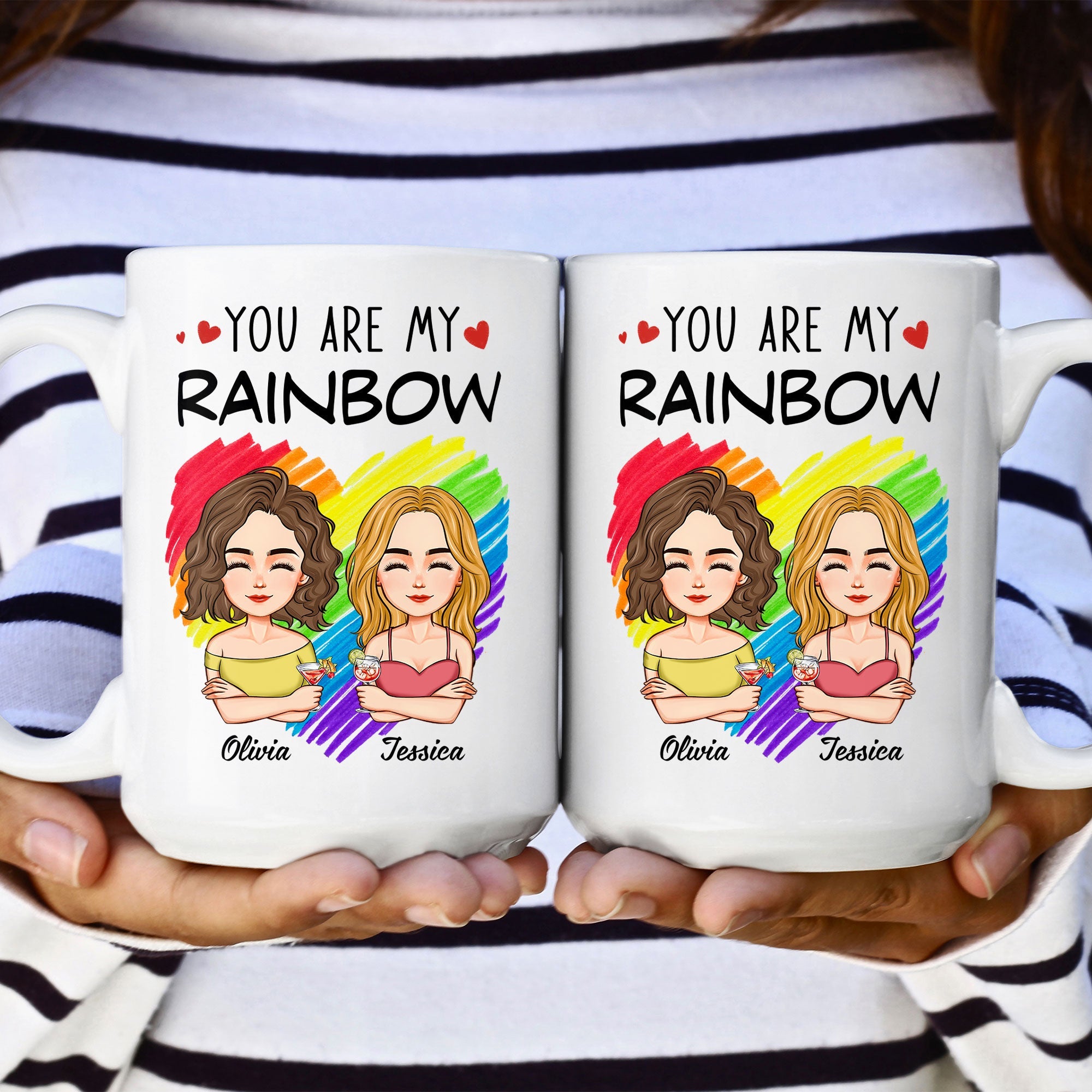 You Are My Rainbow - Personalized Mug