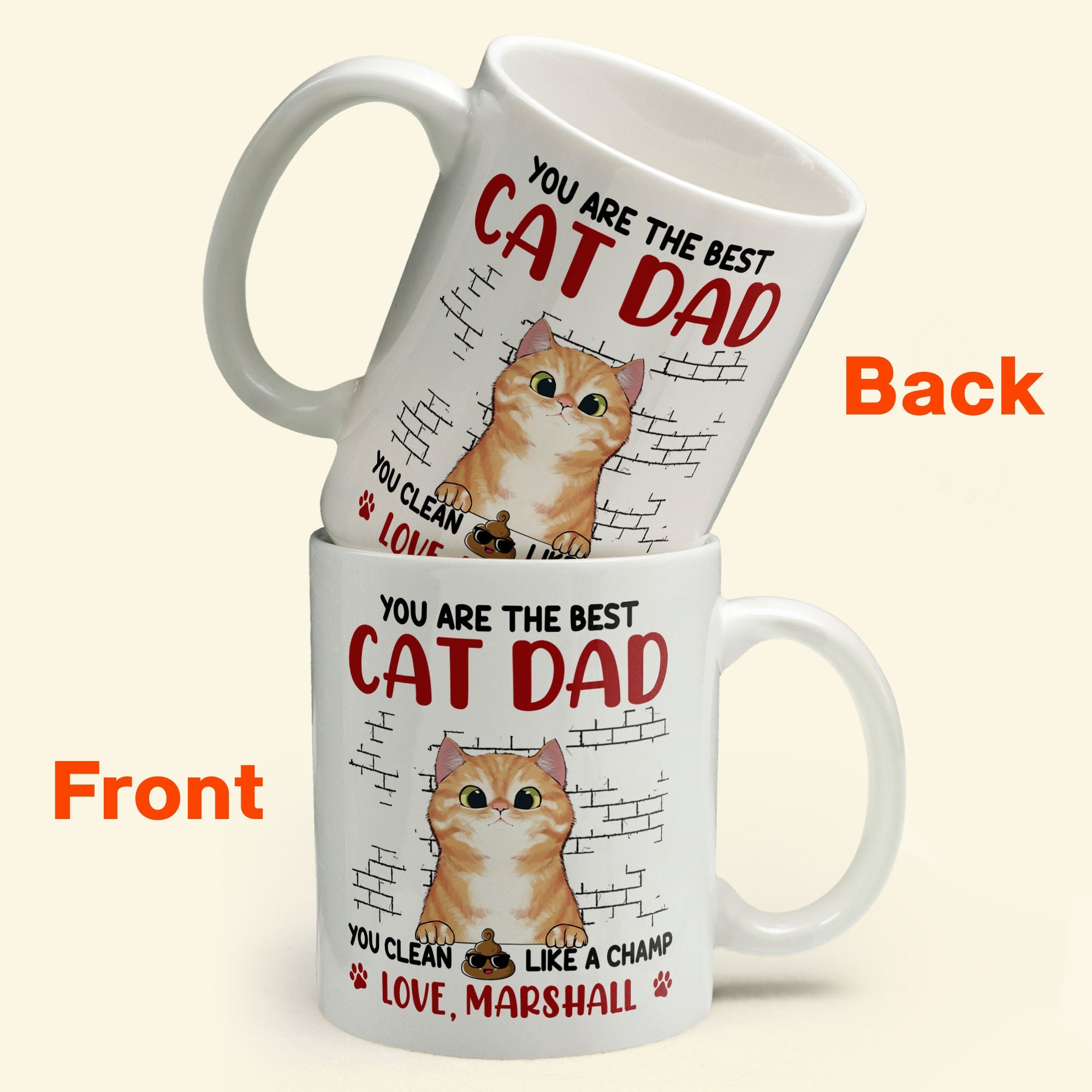 You Are The Best Cat Dad - Personalized Mug