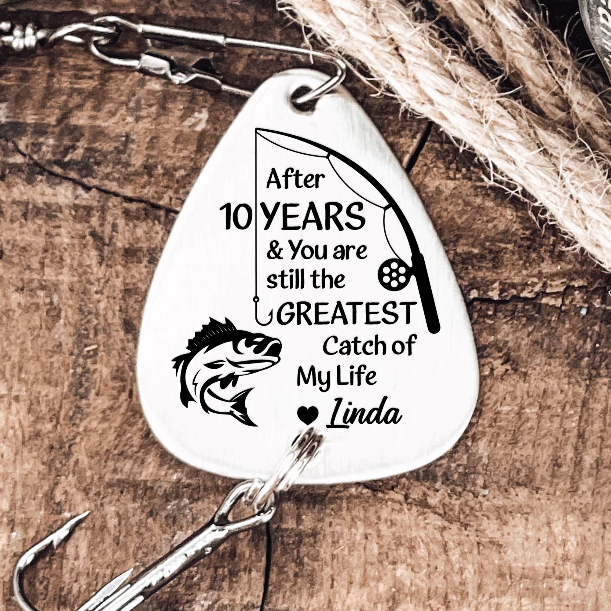 You Are The Greatest Catch Of My Life - Personalized Fishing Lure Keychain