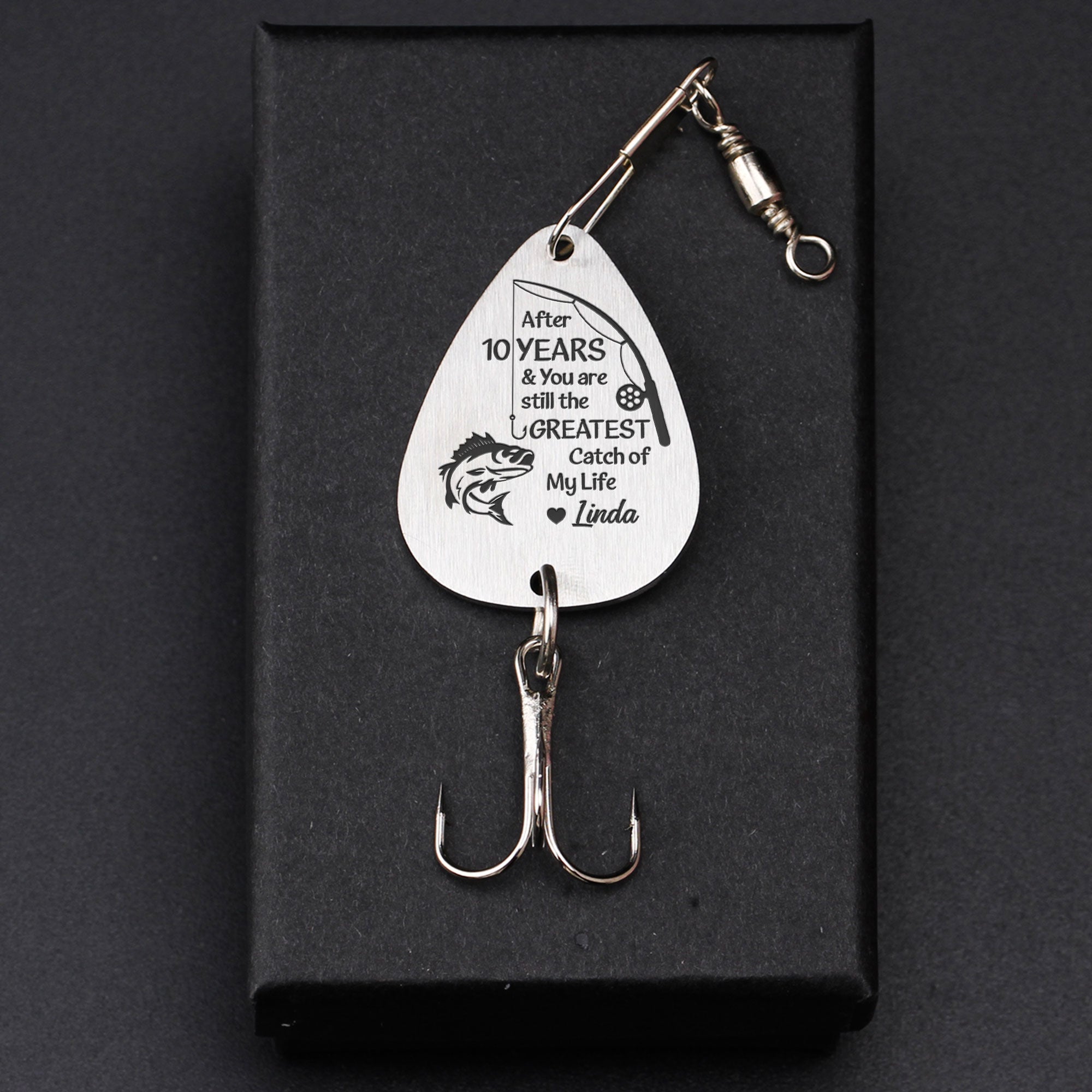 You Are The Greatest Catch Of My Life - Personalized Fishing Lure Keychain