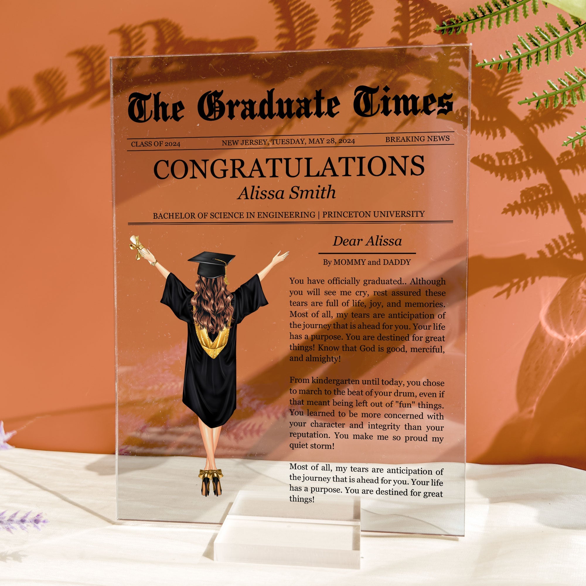 You Have Officially Graduated - Personalized Acrylic Plaque