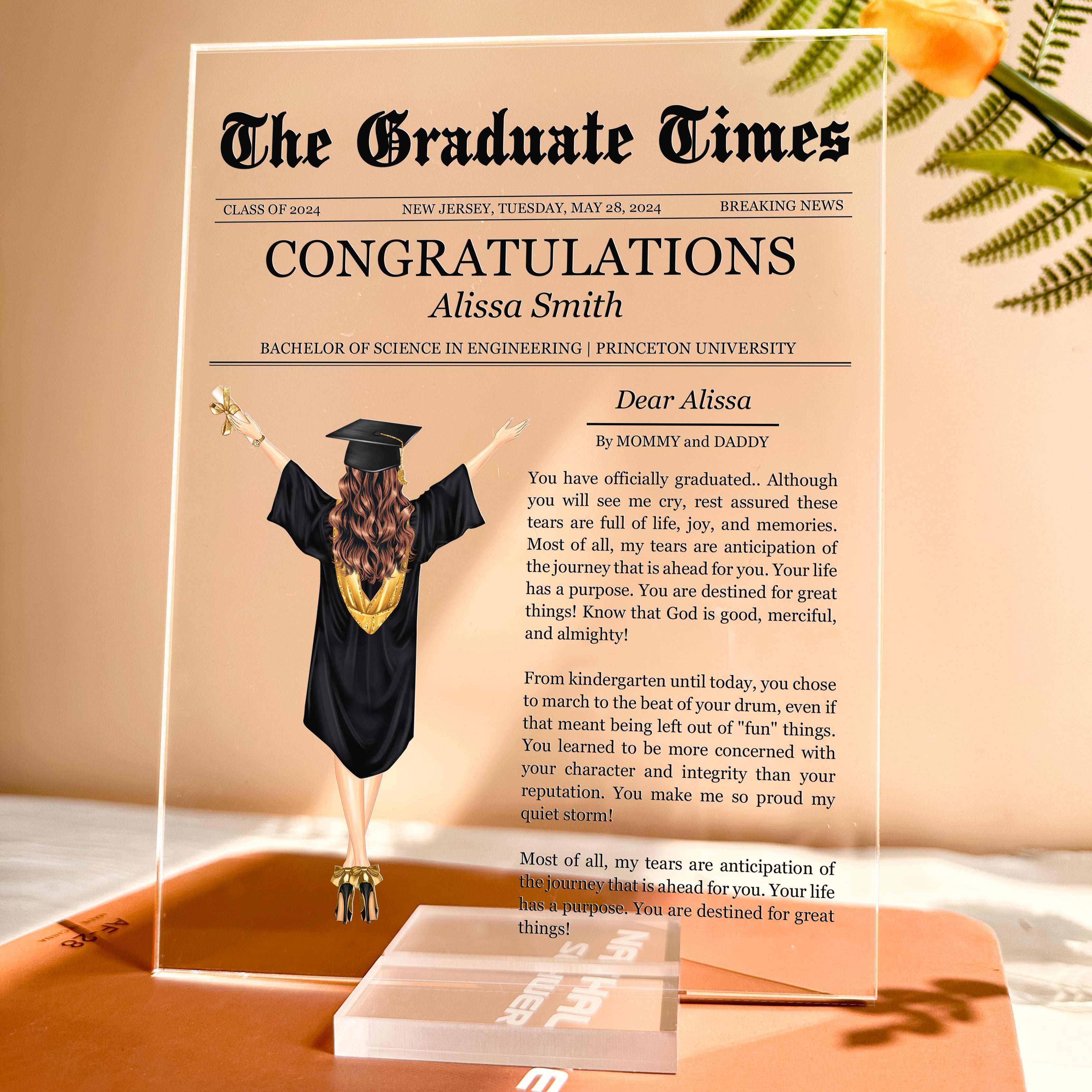 You Have Officially Graduated - Personalized Acrylic Plaque