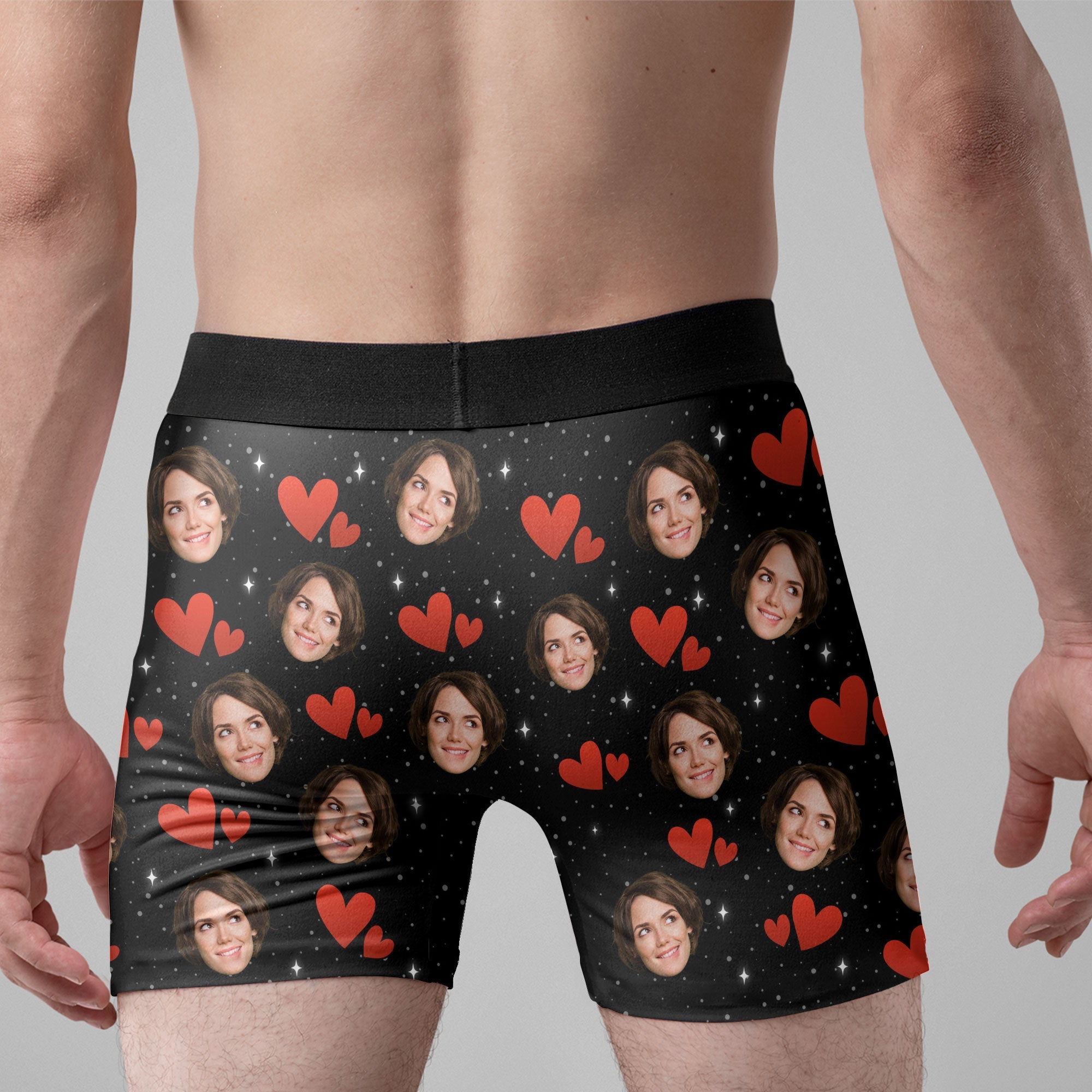 You Turn Me On - Personalized Photo Men's Boxer Briefs