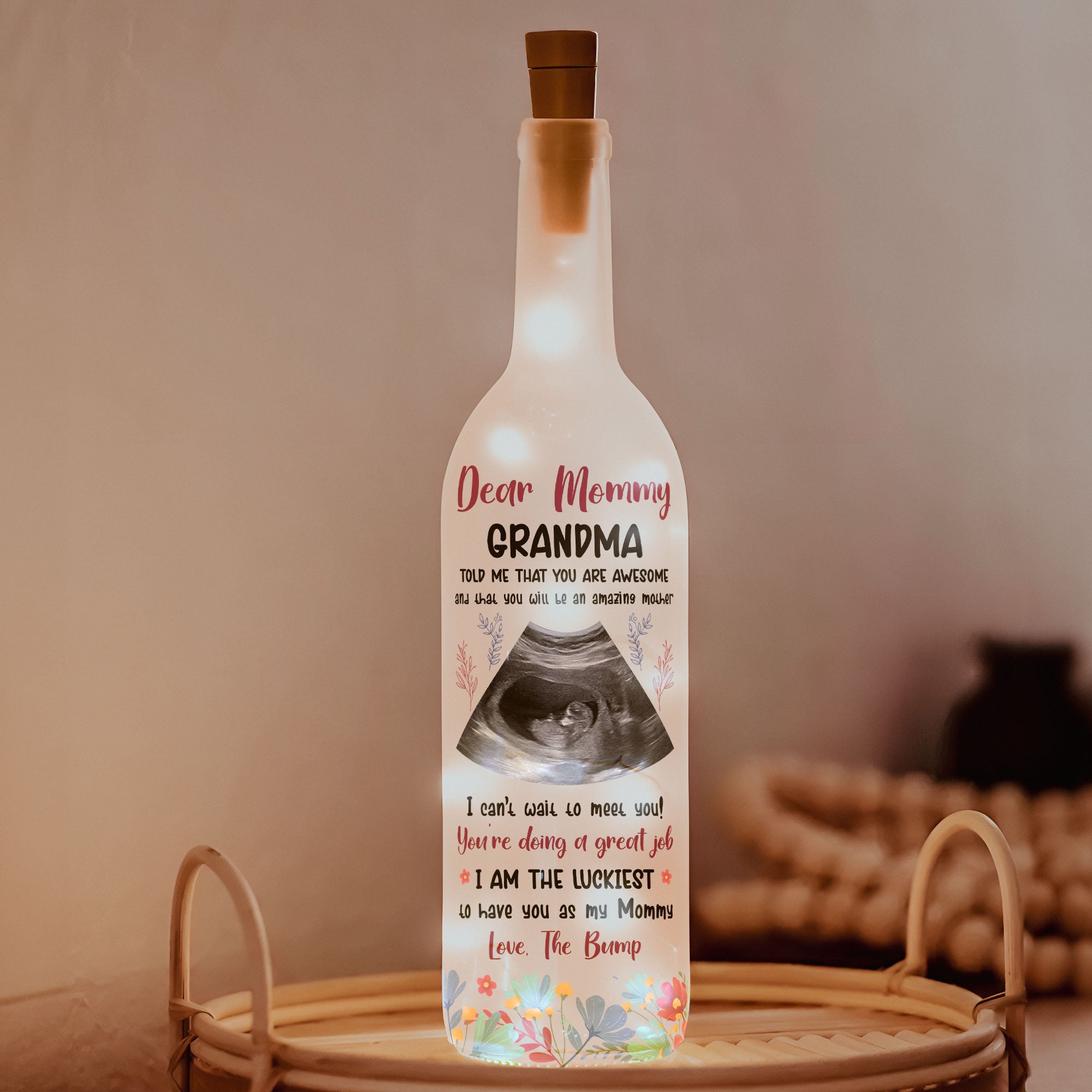 You Will Be An Amazing Mother - Personalized Photo Bottle Lamp