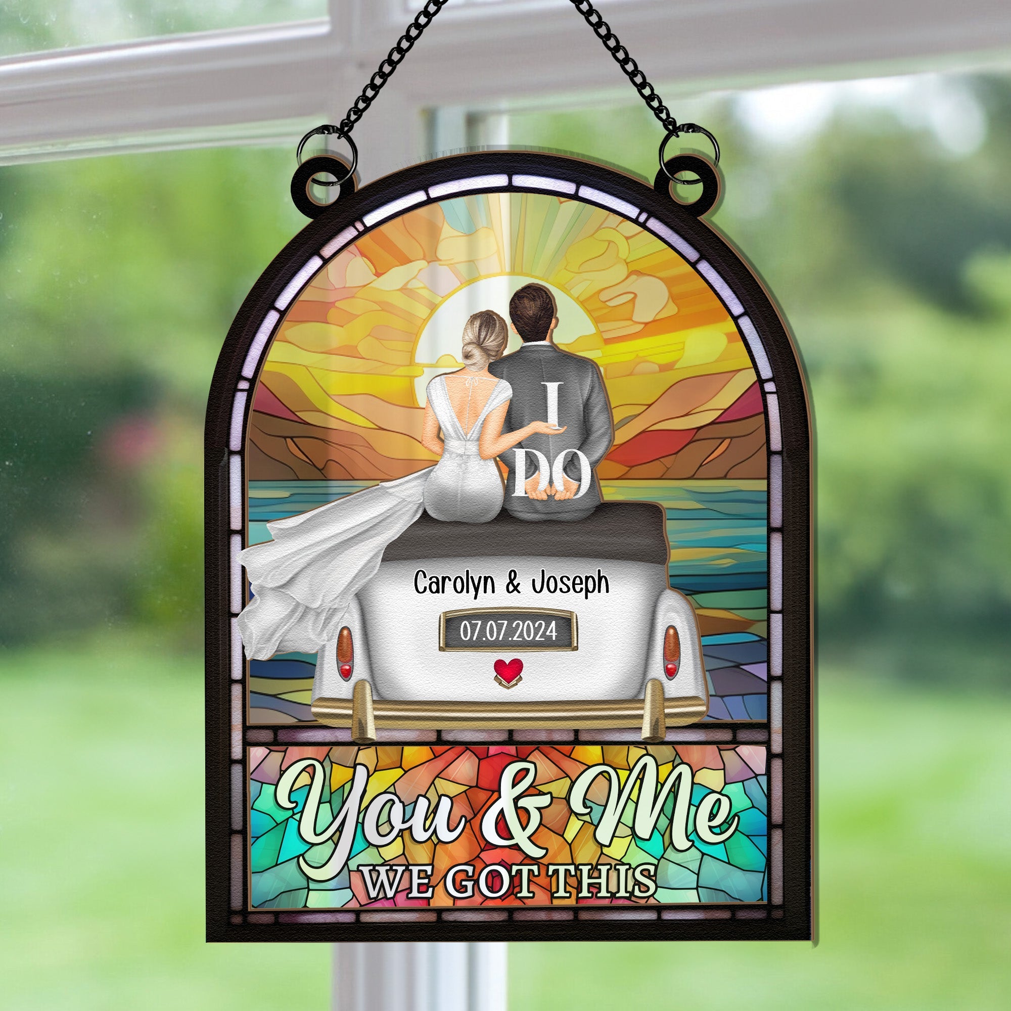 You & Me We Got This - Personalized Window Hanging Suncatcher Ornament