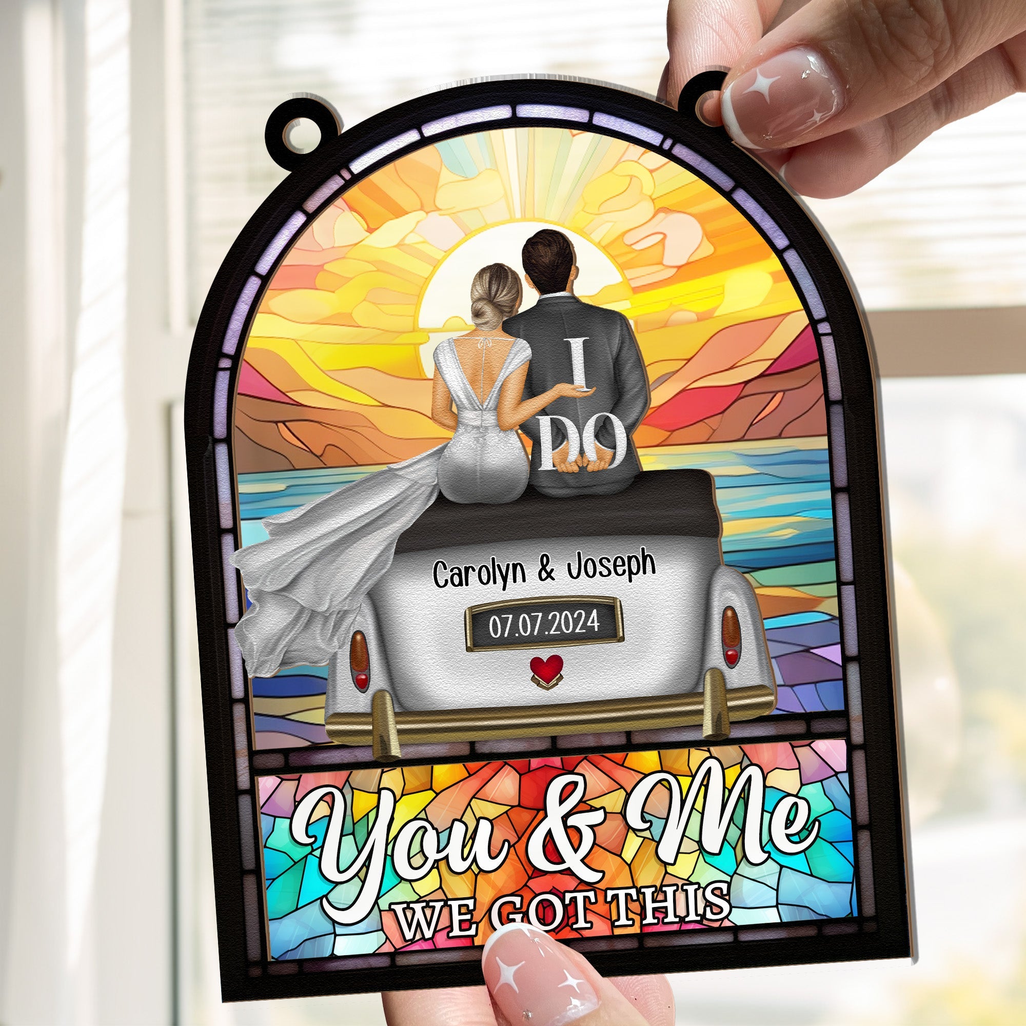 You & Me We Got This - Personalized Window Hanging Suncatcher Ornament