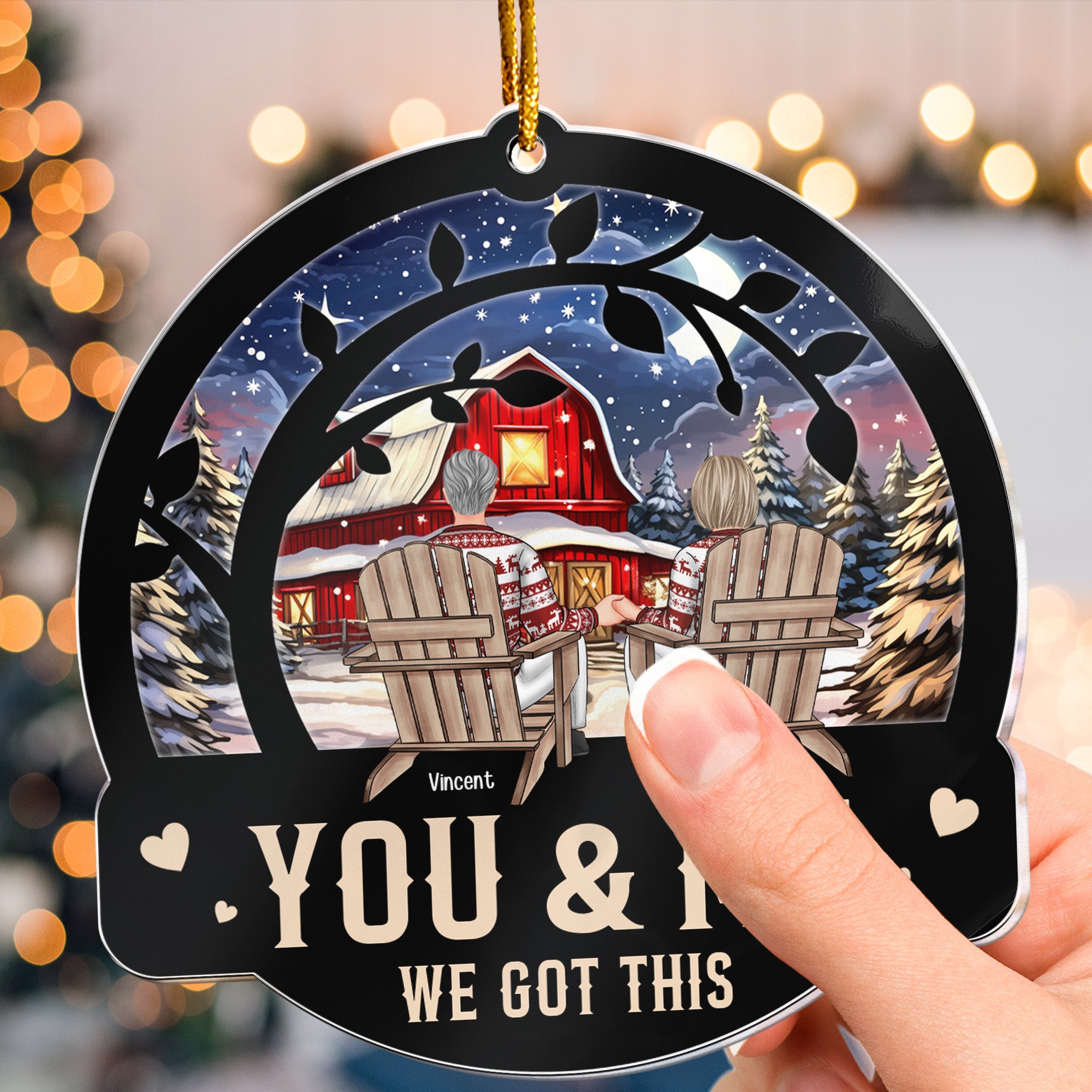 You & Me We Got This Christmas Couple - Personalized Acrylic Ornament