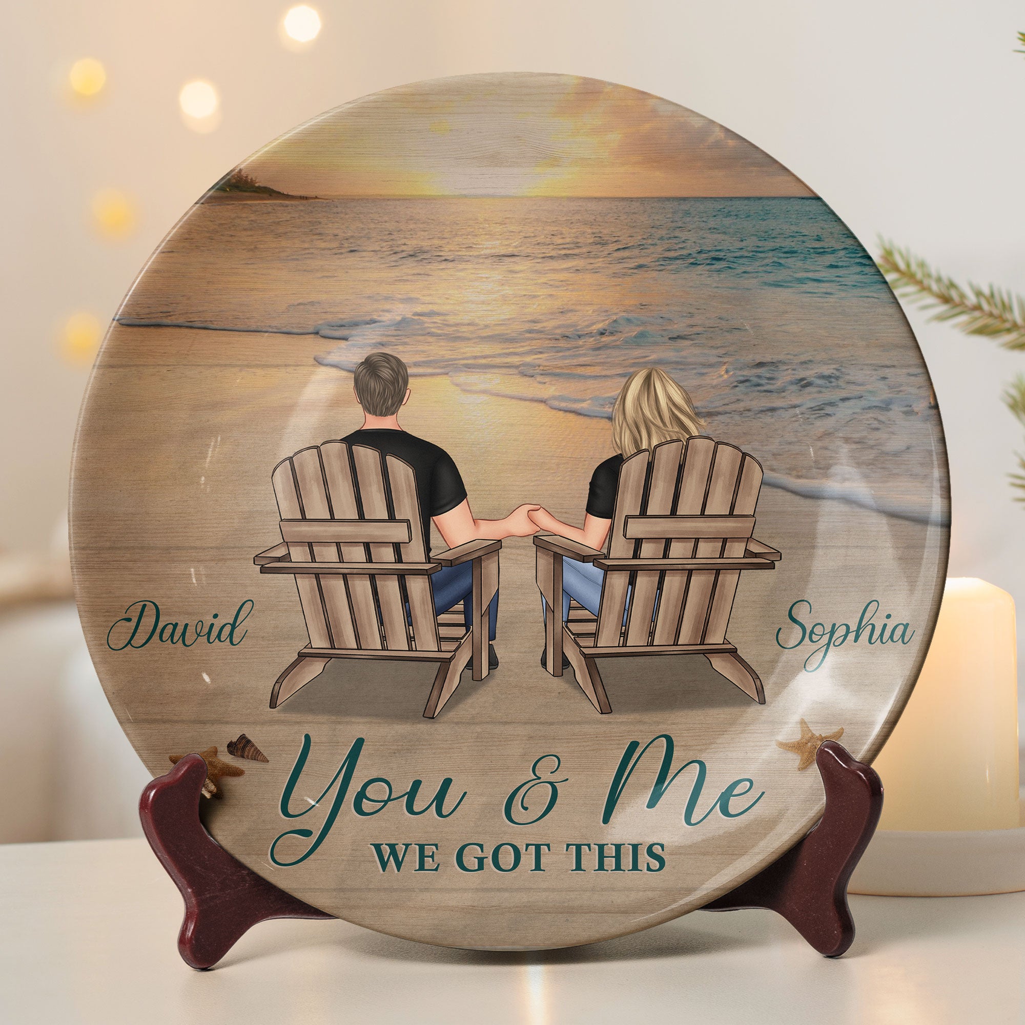 You & Me We Got This - Personalized Ceramic Plate