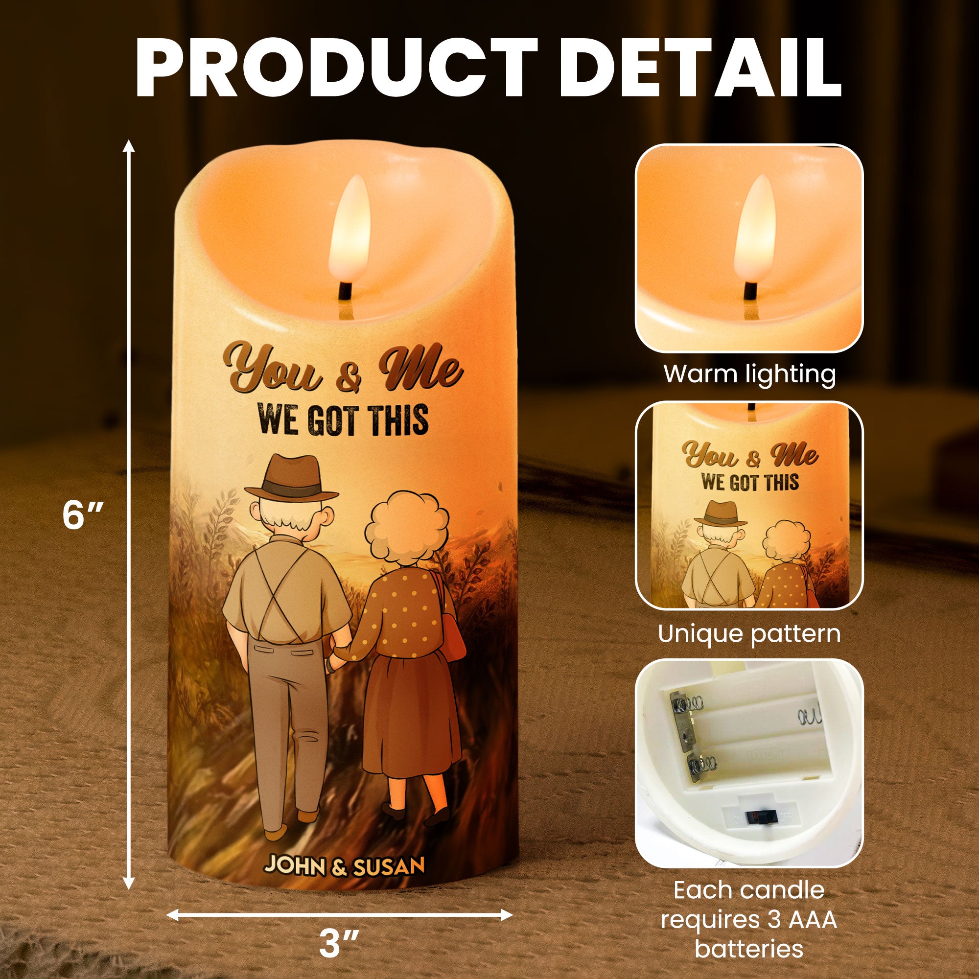 You're My Queen Forever - Personalized LED Candle