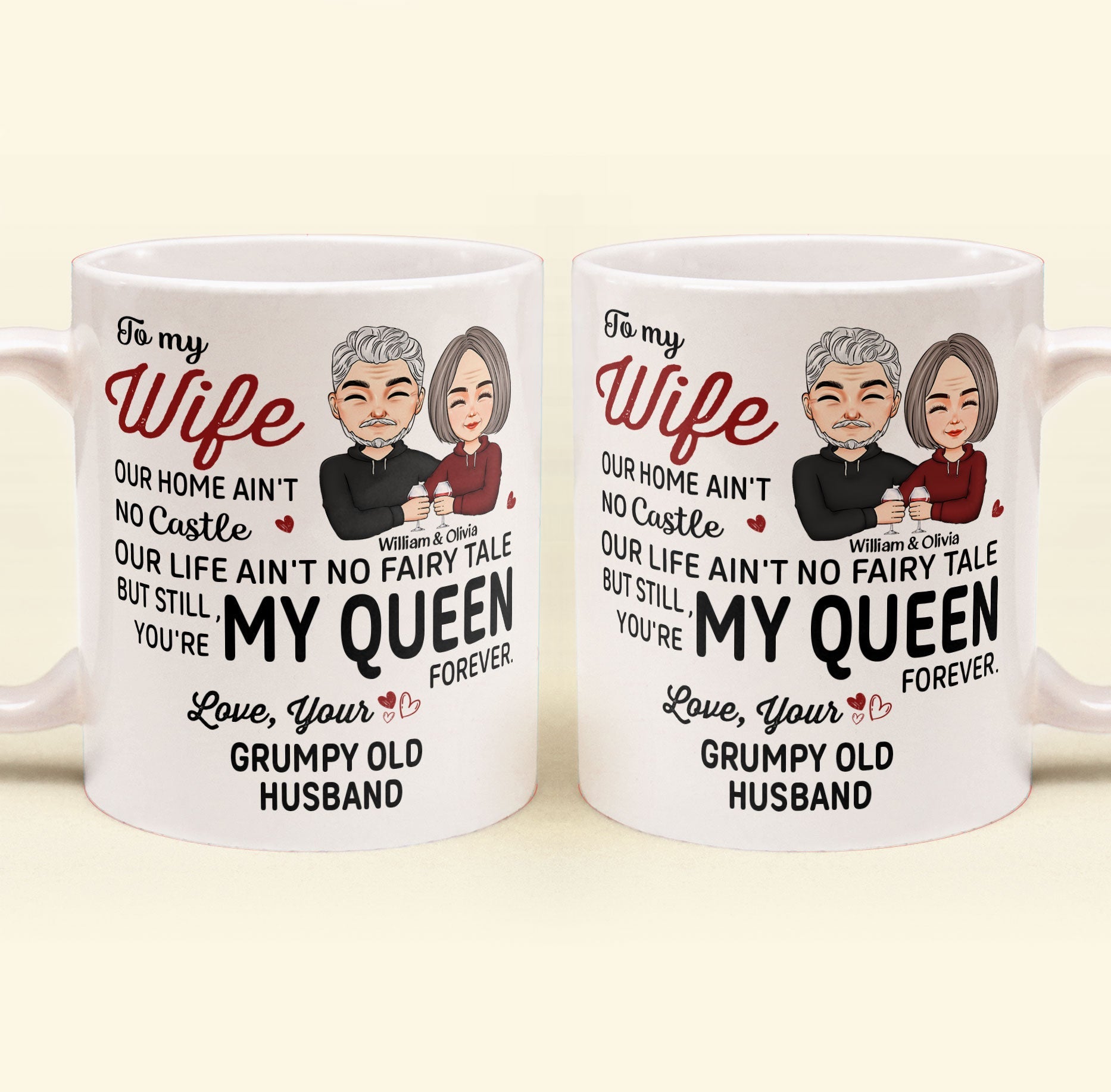 You're My Queen Forever - Personalized Mug