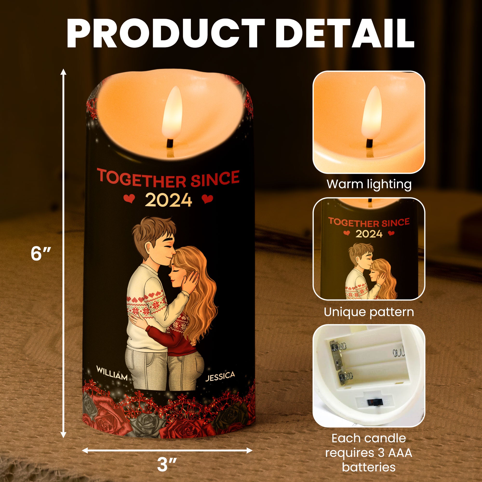 You're The Best Thing That Happened To Me - Personalized LED Candle